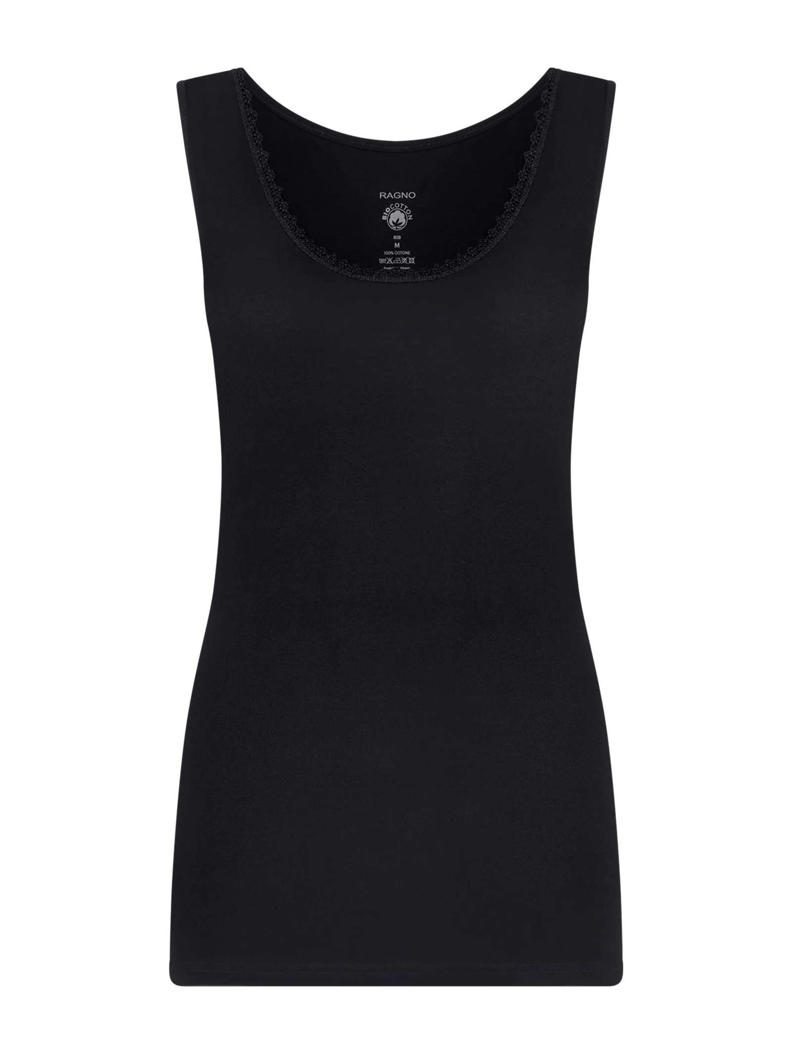100% Cotone - Canottiera in cotone - Nero