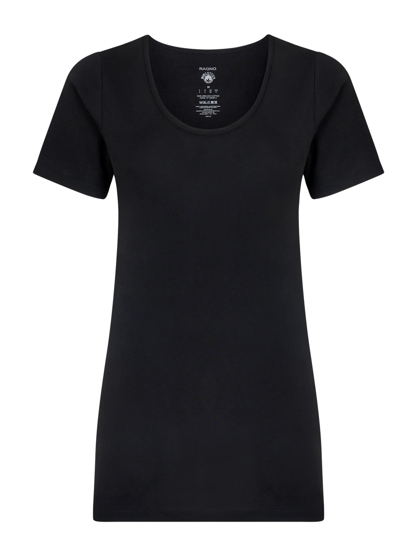 100% Cotone - Maglietta in cotone - Nero