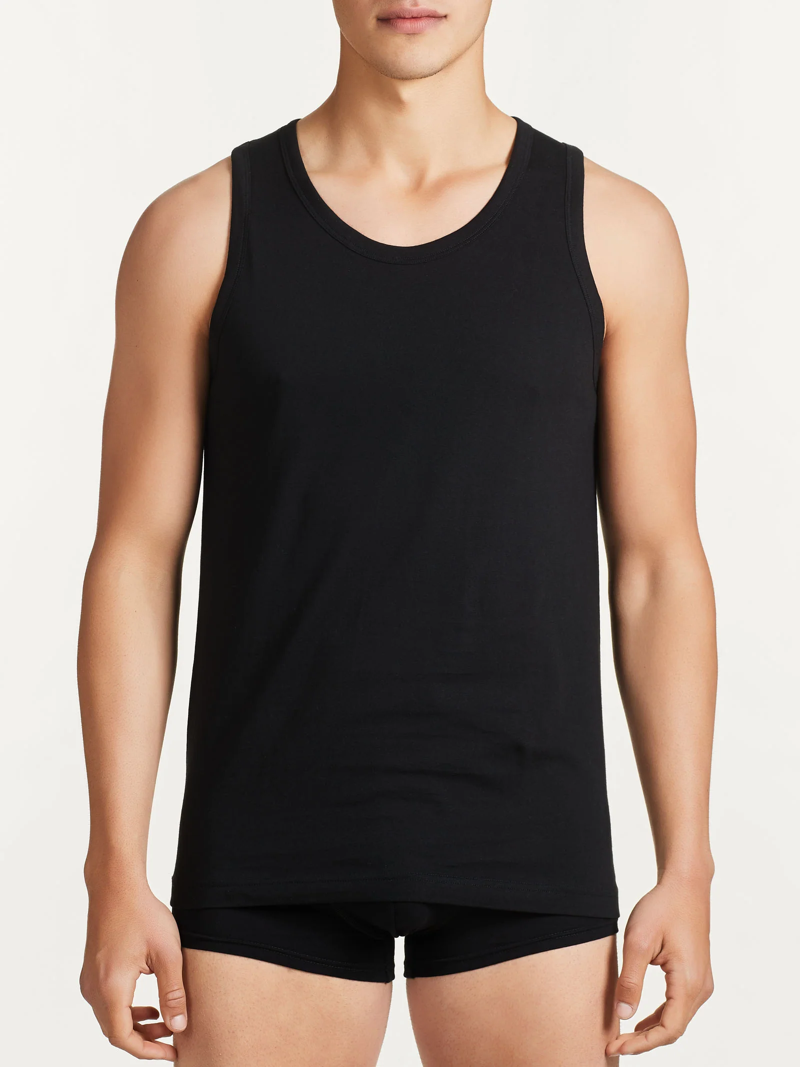 100% Cotton - Canottiera in cotone - Nero Bipack - Image 2