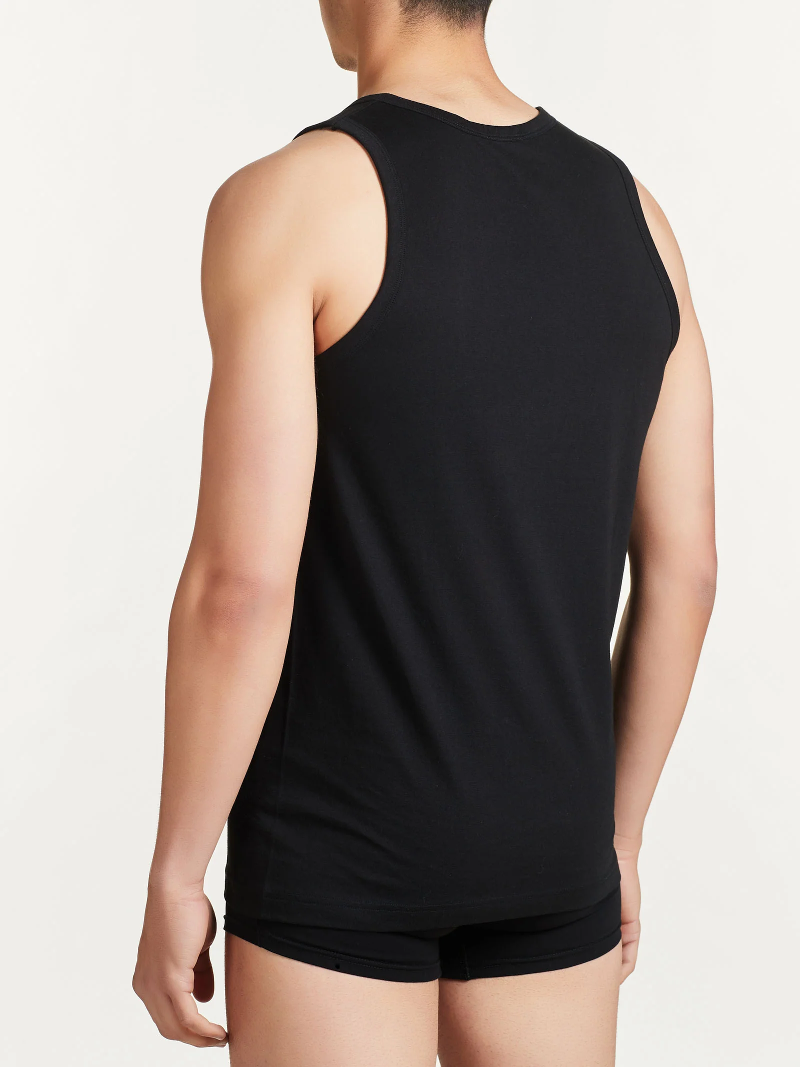 100% Cotton - Canottiera in cotone - Nero Bipack - Image 3