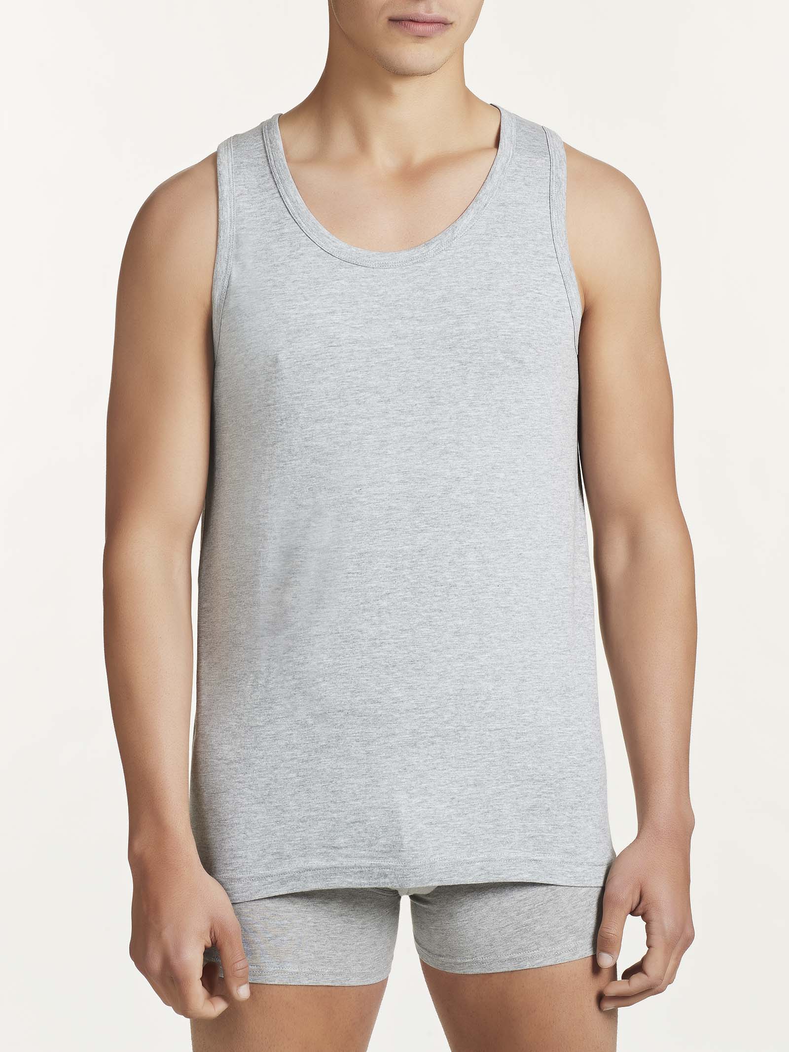 100% Cotton - Canottiera in cotone  - Argento Bipack