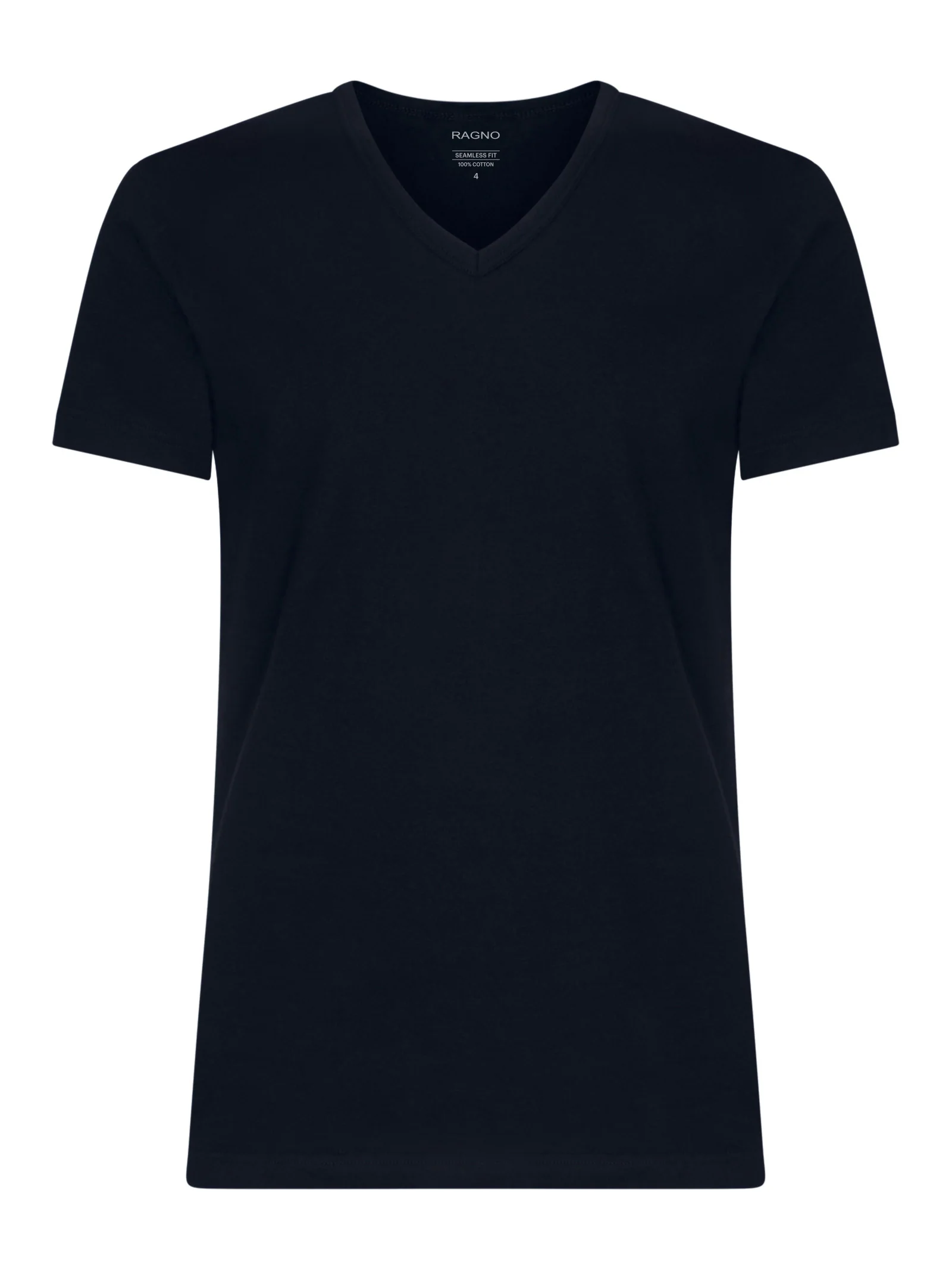 100% Cotton - Maglietta scollo a V in cotone - Bleu Bipack