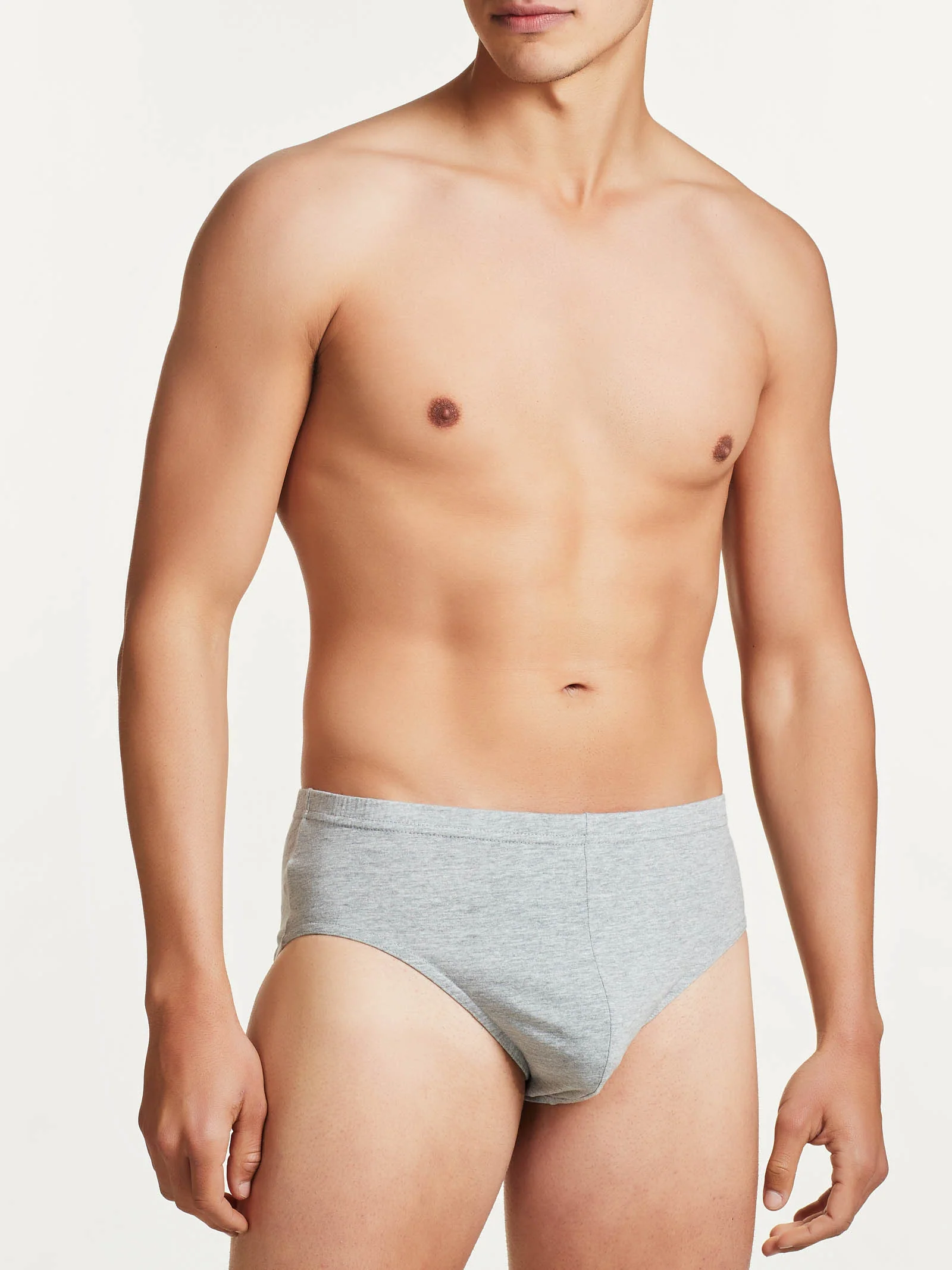 100% Cotton - Slip midi in cotone - Argento Bipack