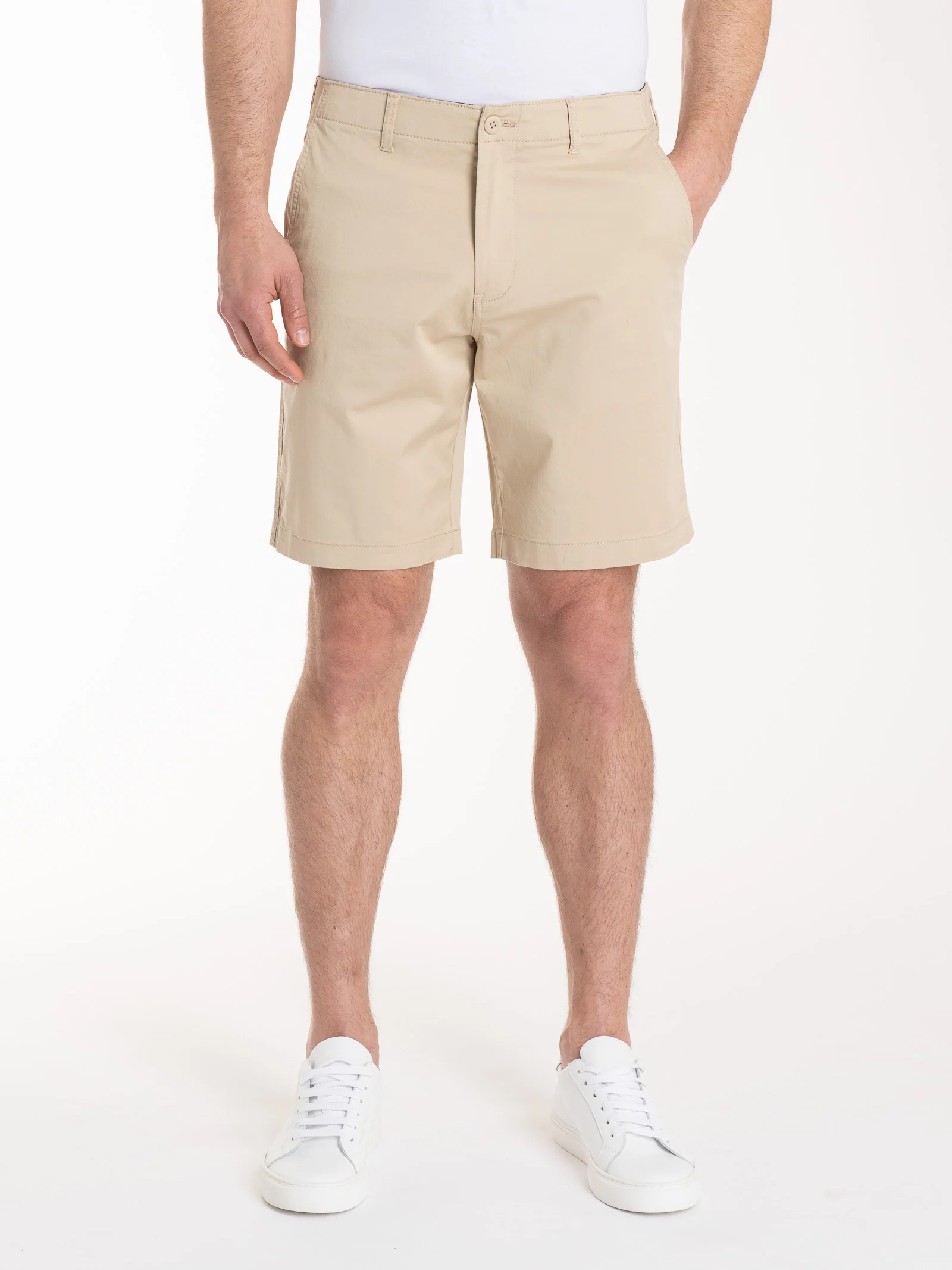 Bermuda con tasche in Summer Twill - Irish Cream
