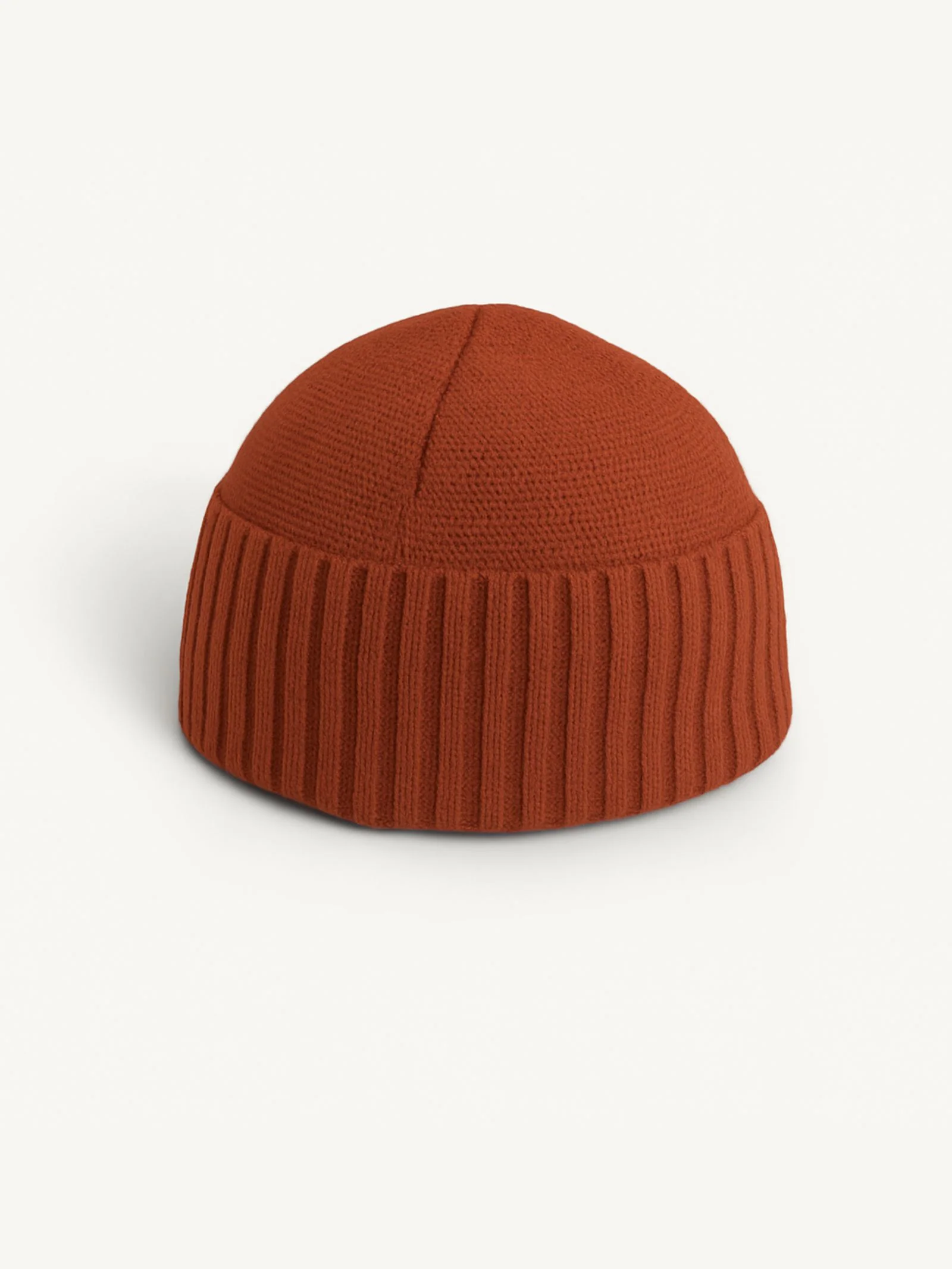 Berretto Unisex Jacquard in Super Soft - Rust