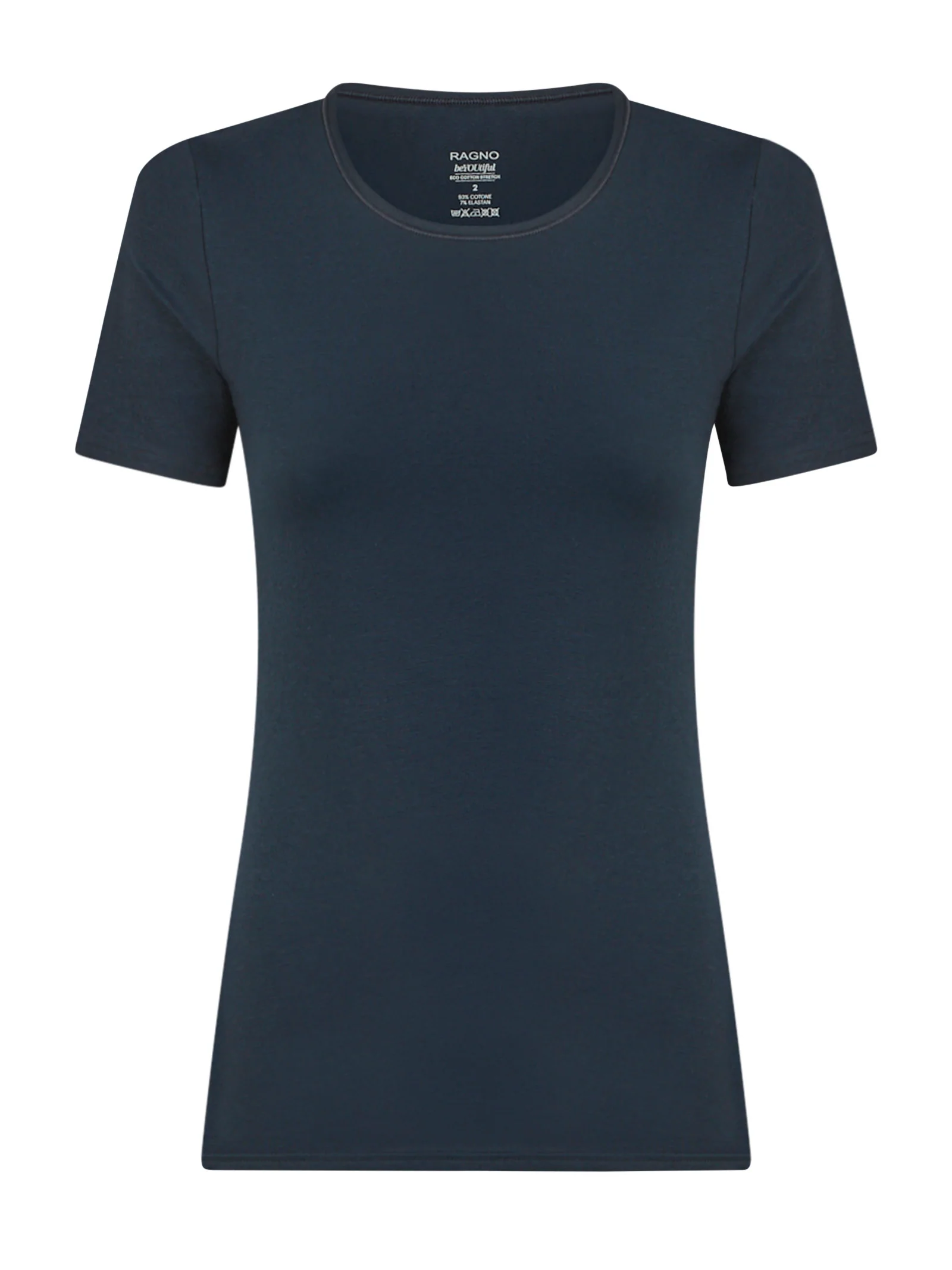 beYOUtiful - Maglietta in cotone elasticizzato extra fine - Bleu