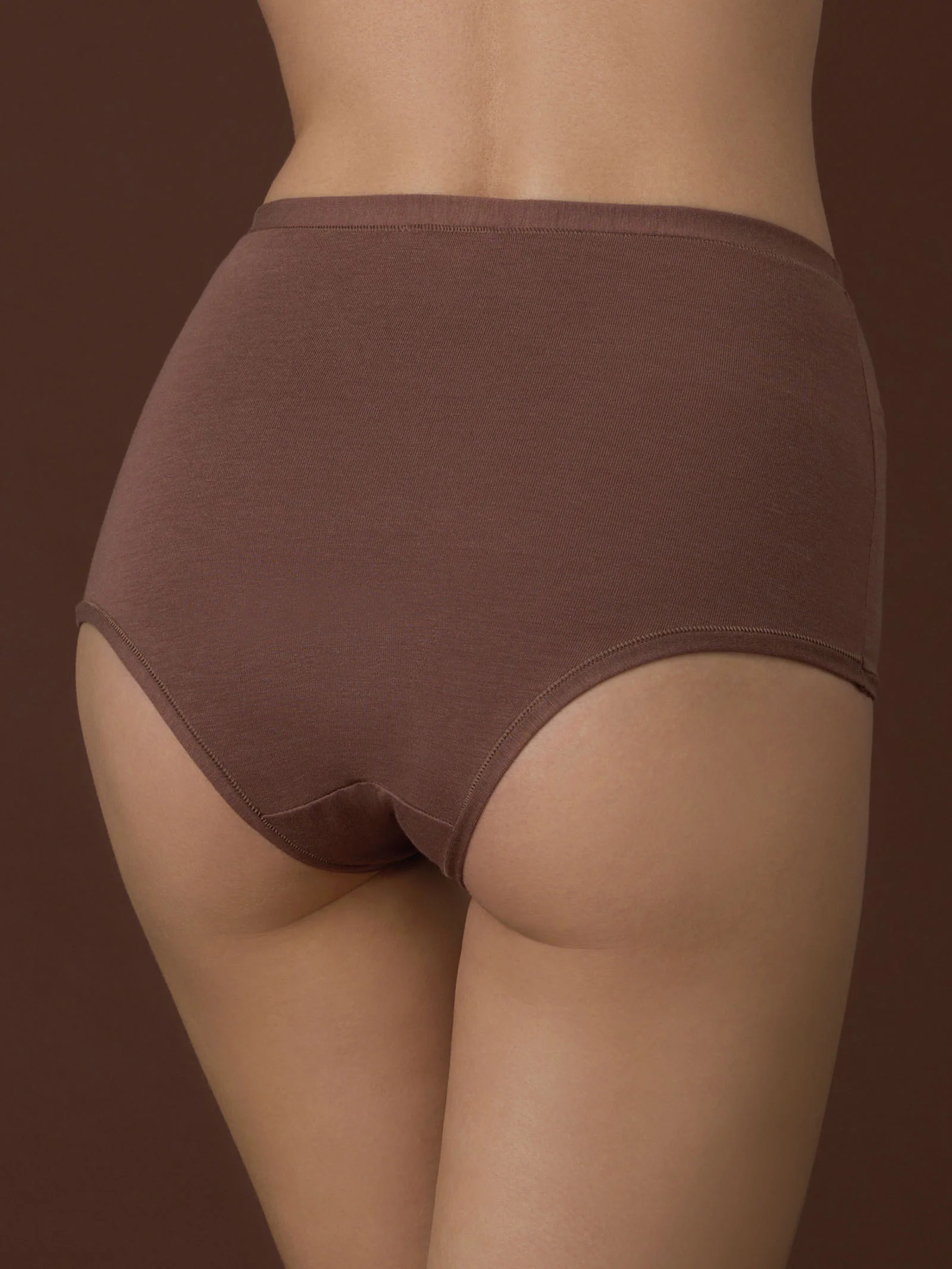 beYOUtiful - Slip alto in cotone elasticizzato extra fine - Nougat Bipack - Image 3