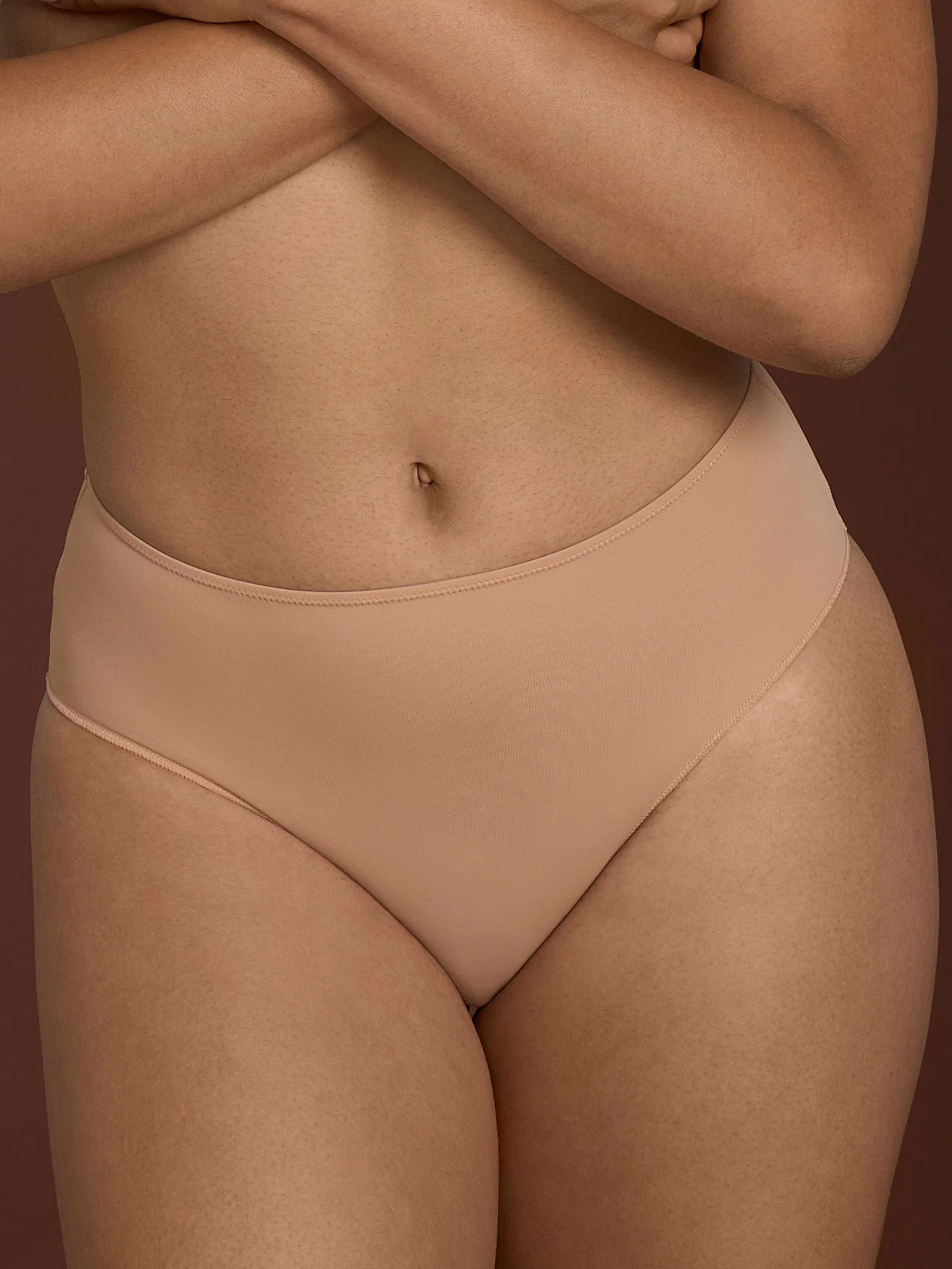 beYOUtiful - Slip alto in Microfibra Compact - Nougat Bipack
