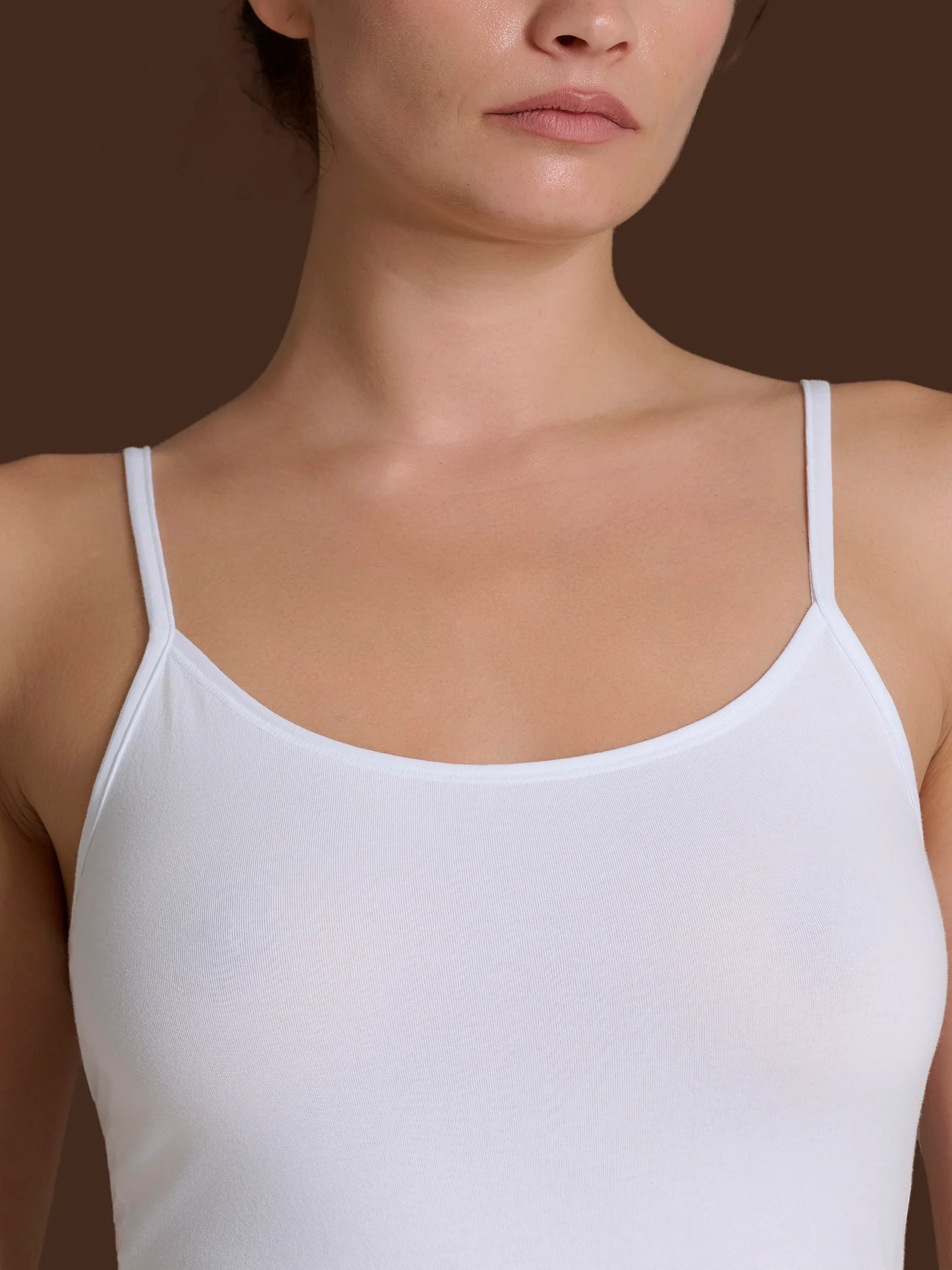 beYOUtiful - Top in cotone elasticizzato extra fine - Nero - Image 4