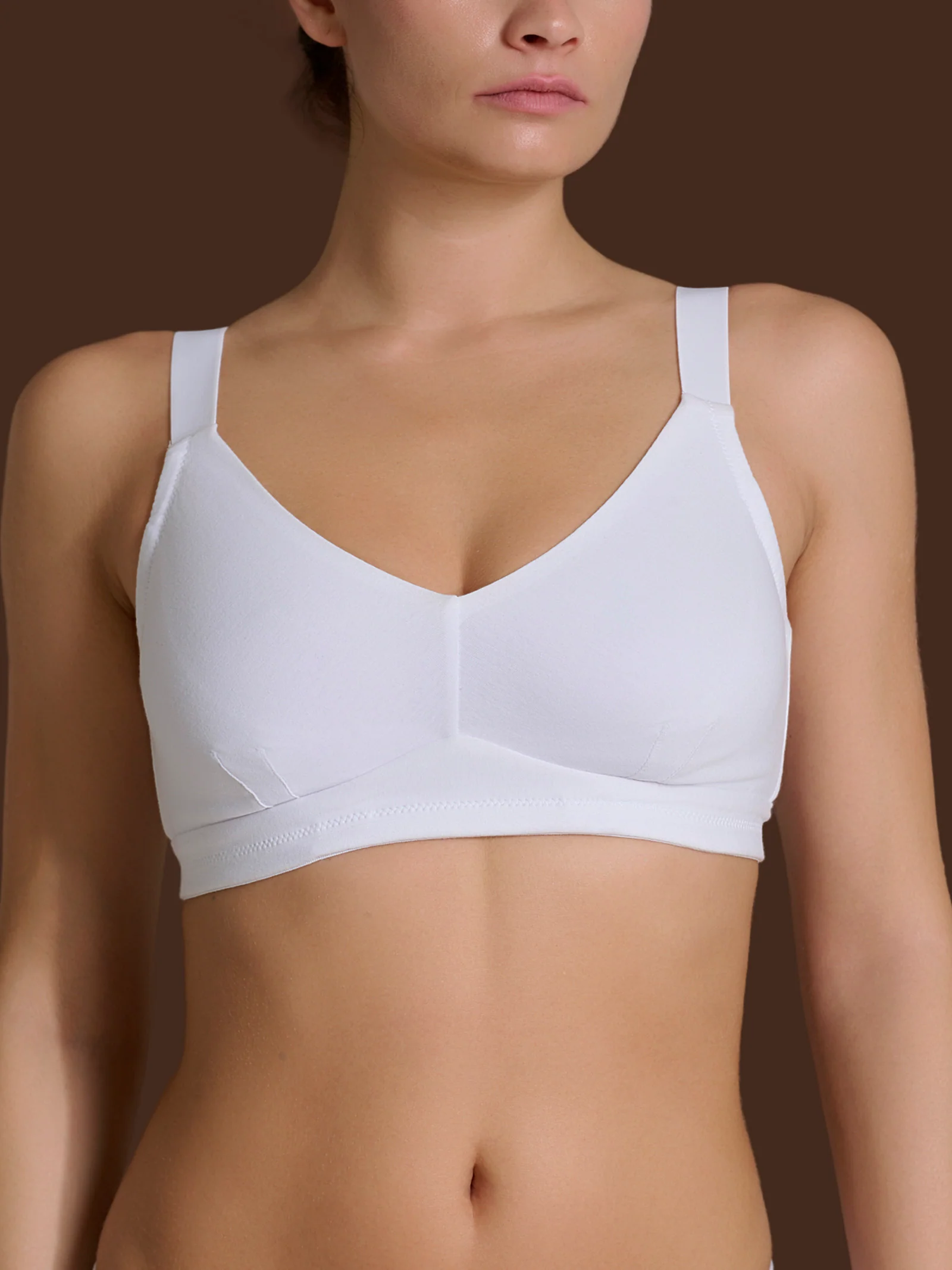 beYOUtiful YouUp - Reggiseno DE a pieno supporto in cotone elasticizzato  - Bianco