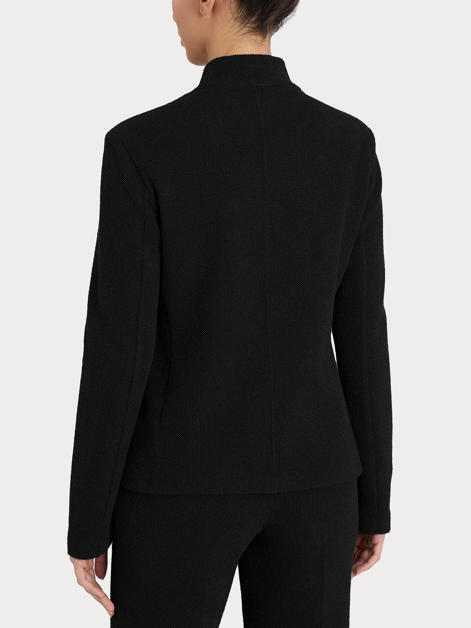 Blazer corto in Japanese Fleece - Nero - Image 2