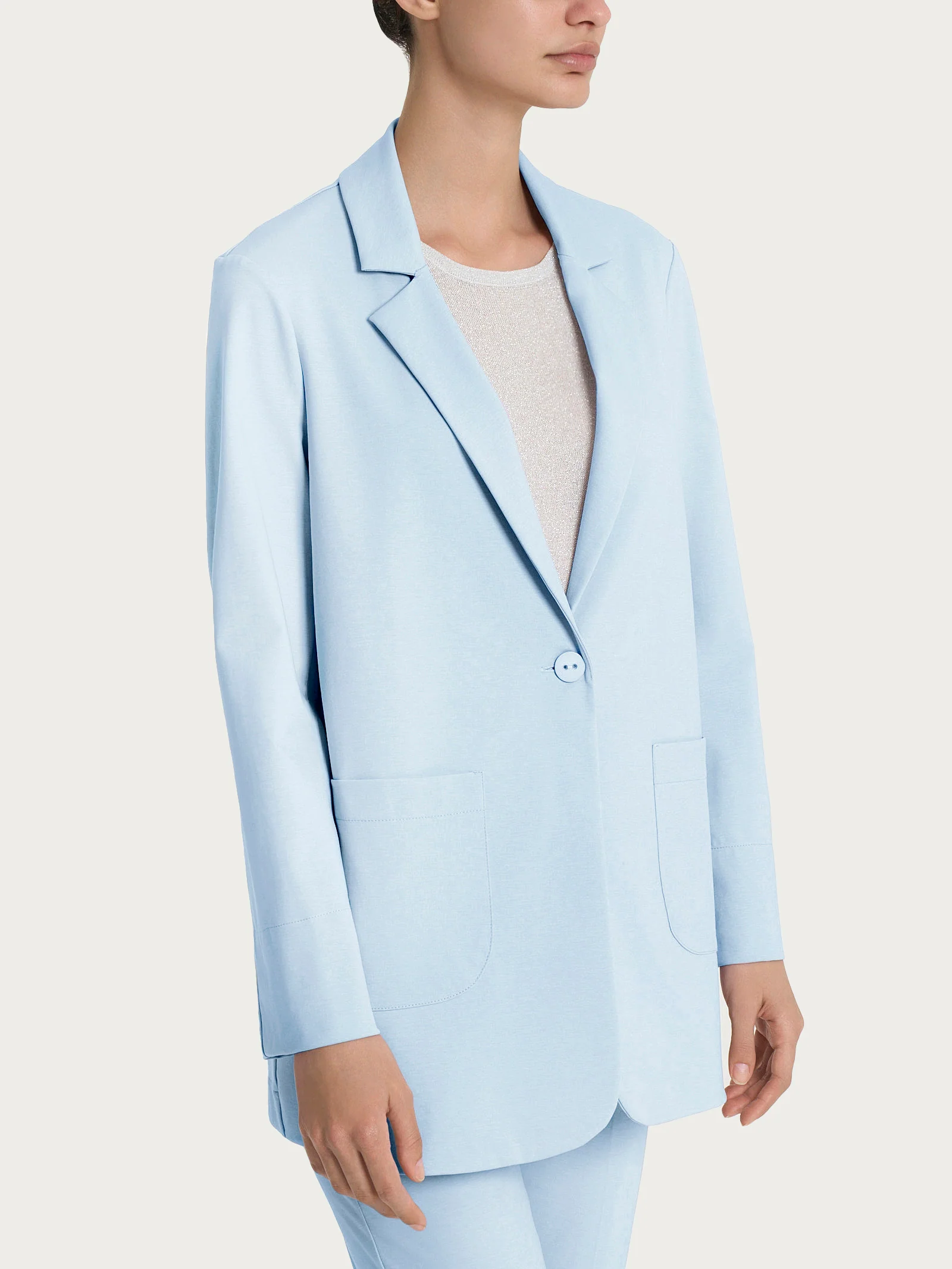 Blazer destrutturato in Compact Light - Skyway