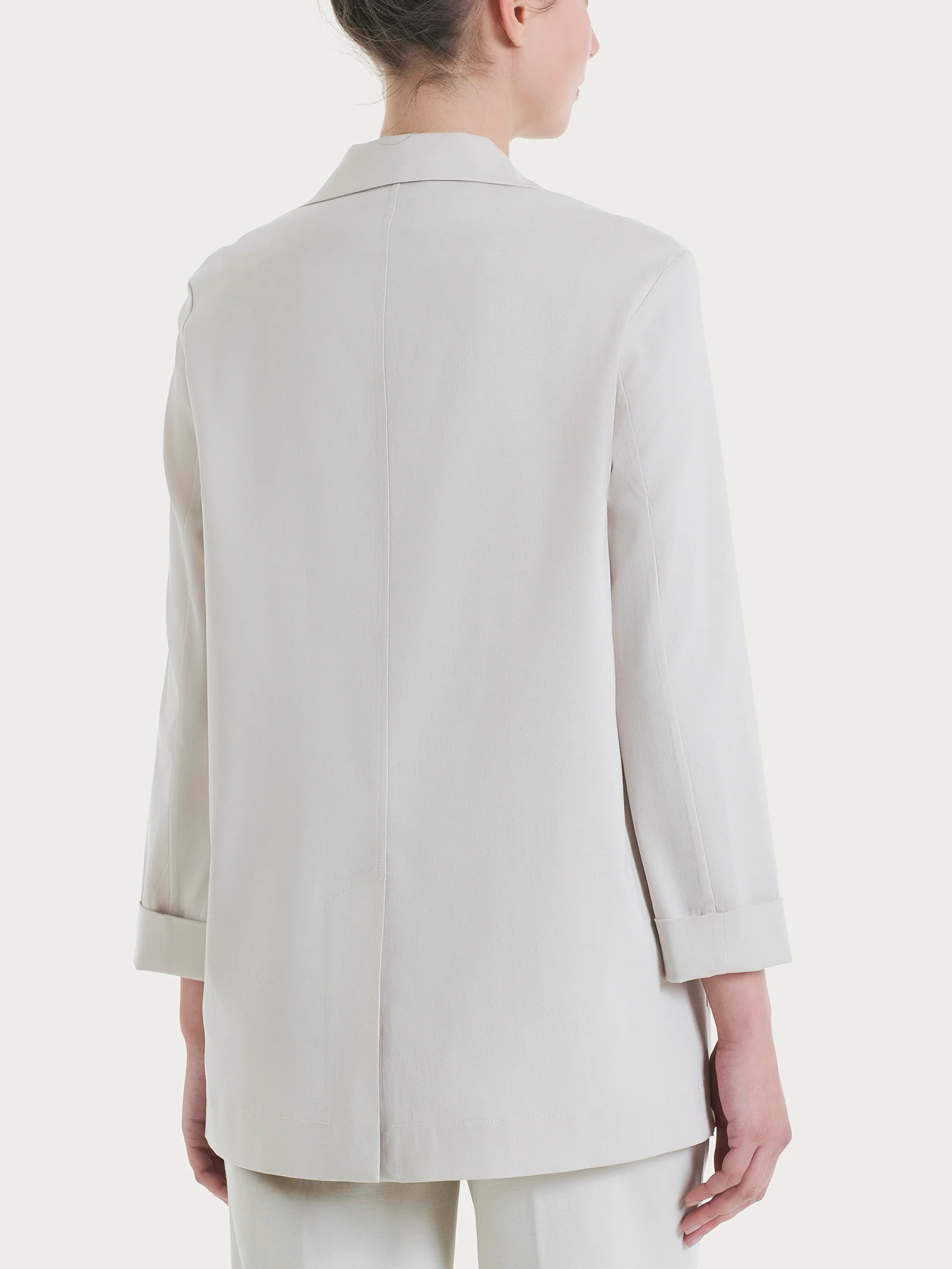 Blazer destrutturato in Super Natural - Champignon - Image 2