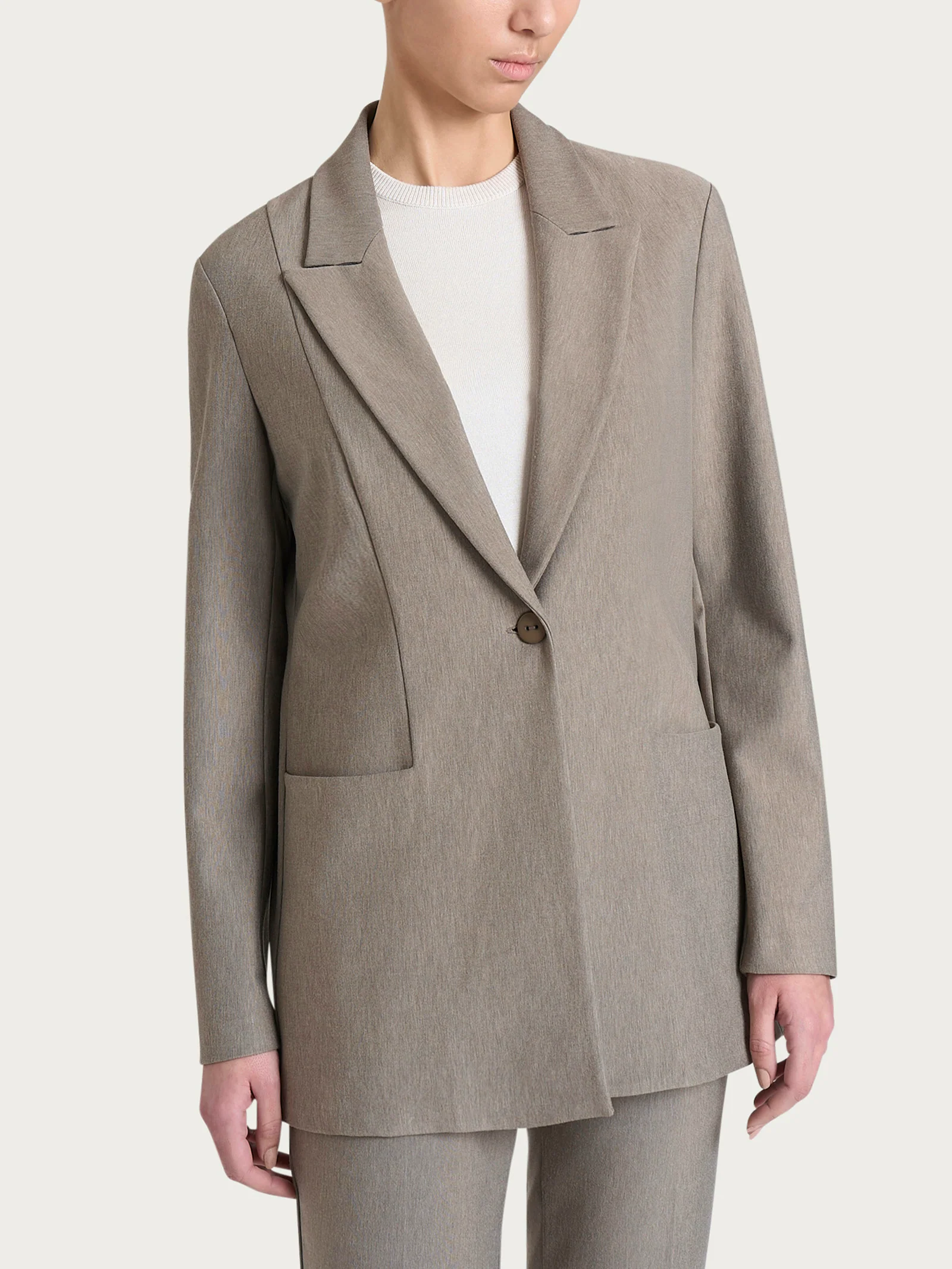Blazer over con rever a lancia in Compact - Glace' Mel.