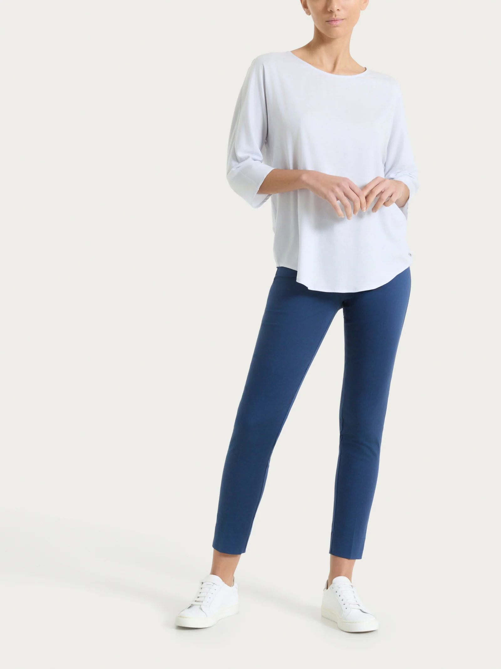 Blusa con manica 3/4 in Voile Stretch - Lilac Hint - Image 5