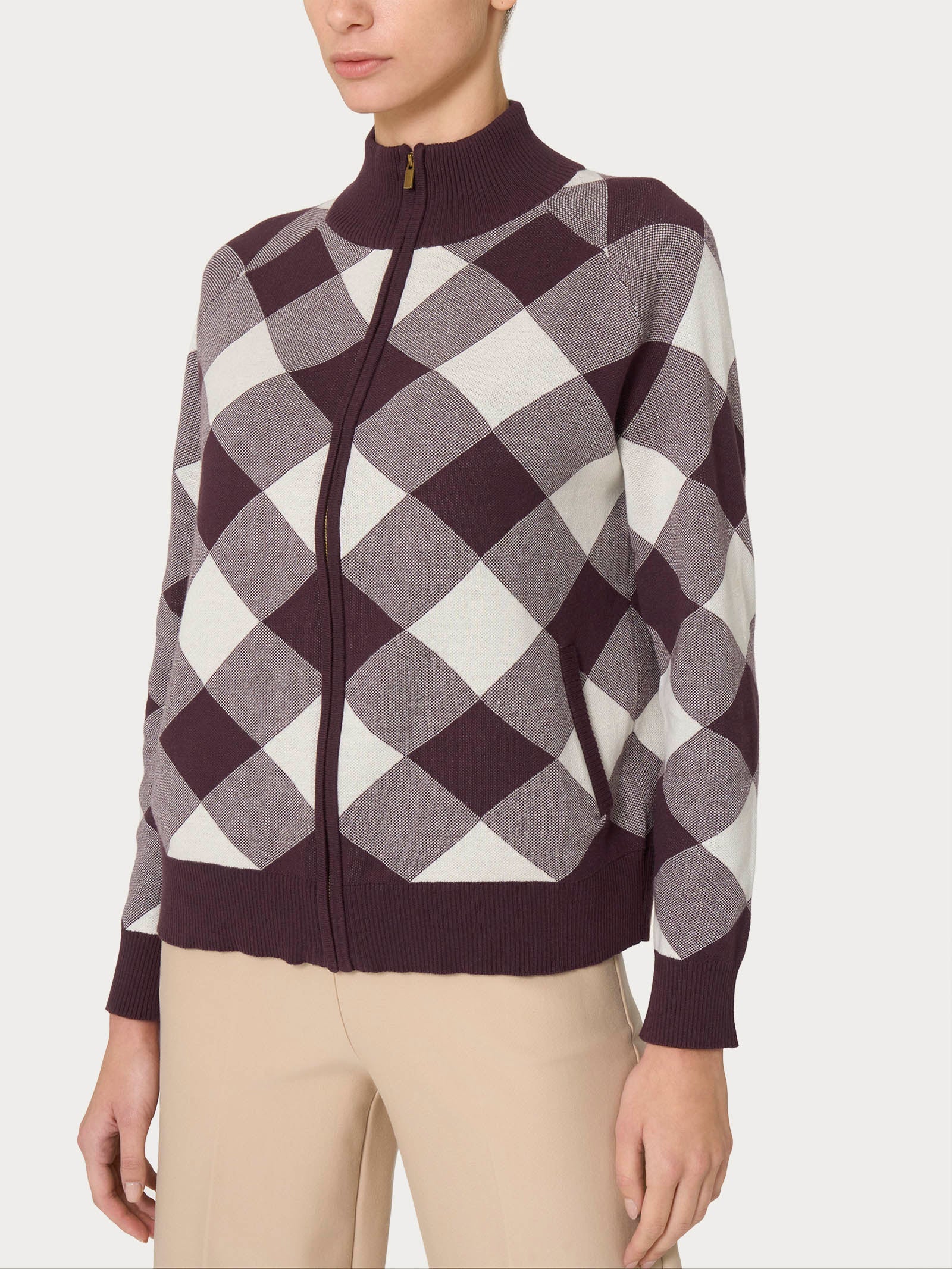 Bomberino in filato Winter Cotton - Fant. Plum Perfect