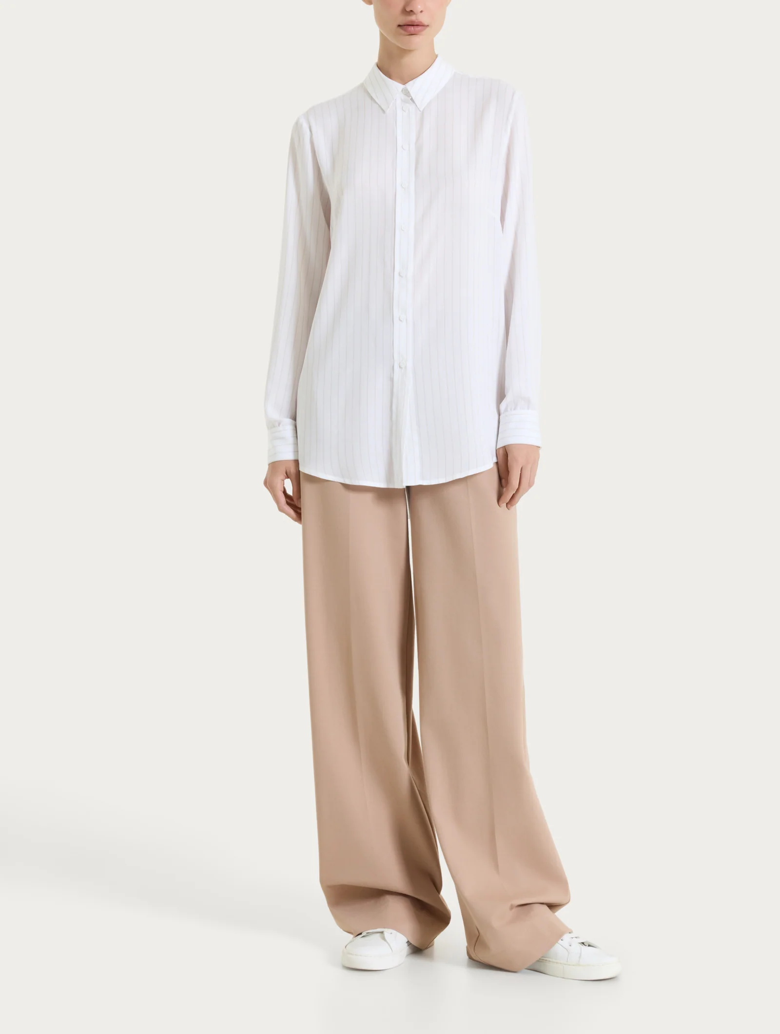 Camicia a righe in EcoSeta - Fant.Champignon - Image 7