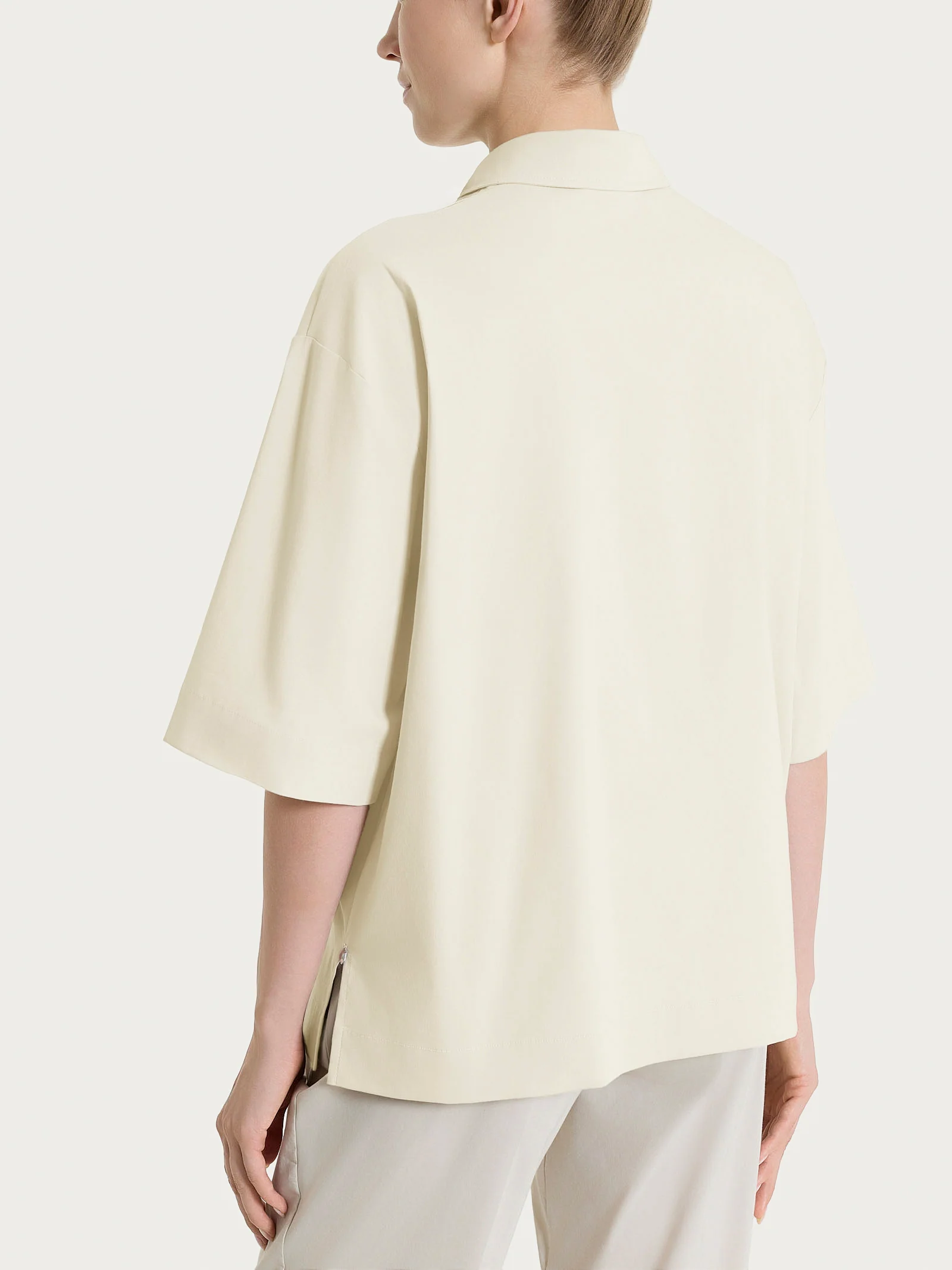Camicia con manica corta in Super Fresh - Whitecap Gray - Image 2