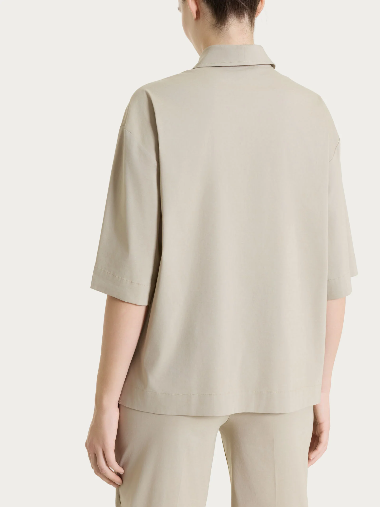 Camicia con manica corta in Super Fresh - Crockery - Image 2