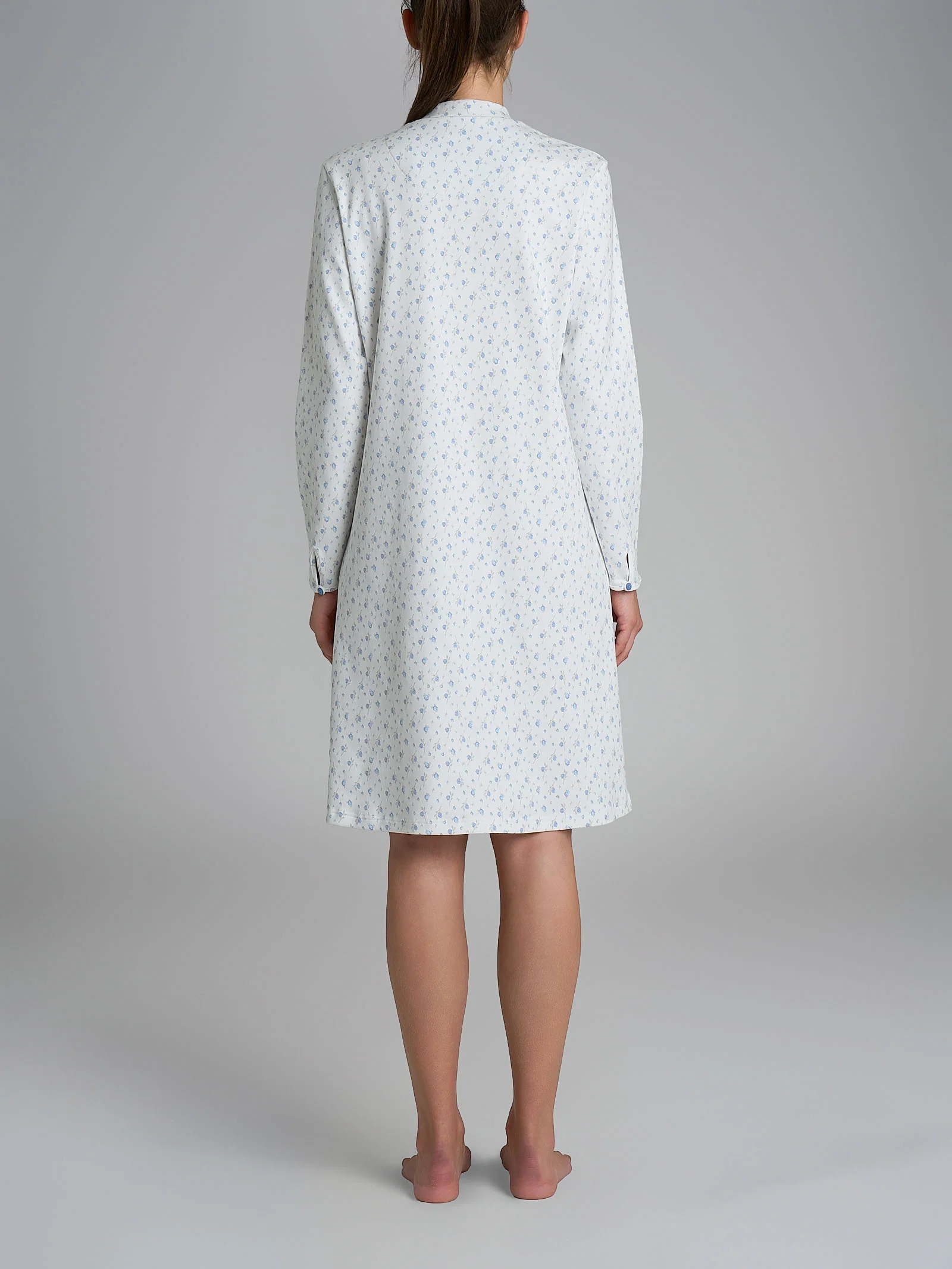 Camicia da notte con pieghe in Interlock di cotone 40-54 - Fant. Eventide - Image 2