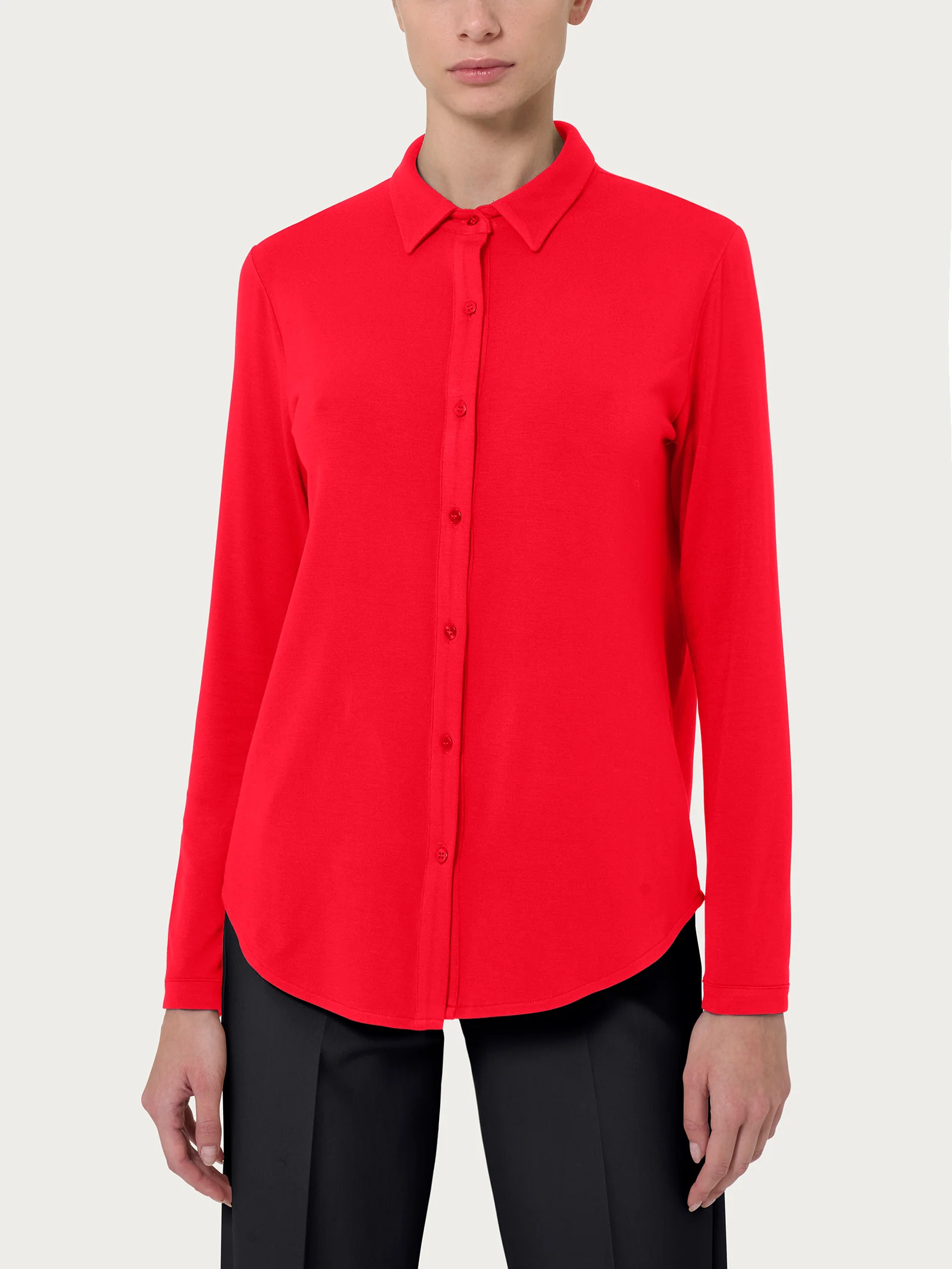 Camicia in Eco Viscosa - Salsa