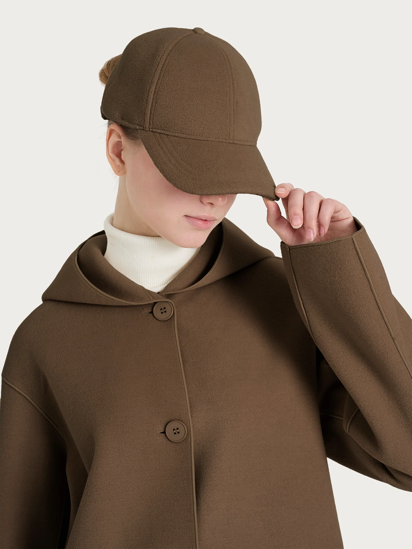 Cappello da baseball in Vegan Wool - Rain Drum