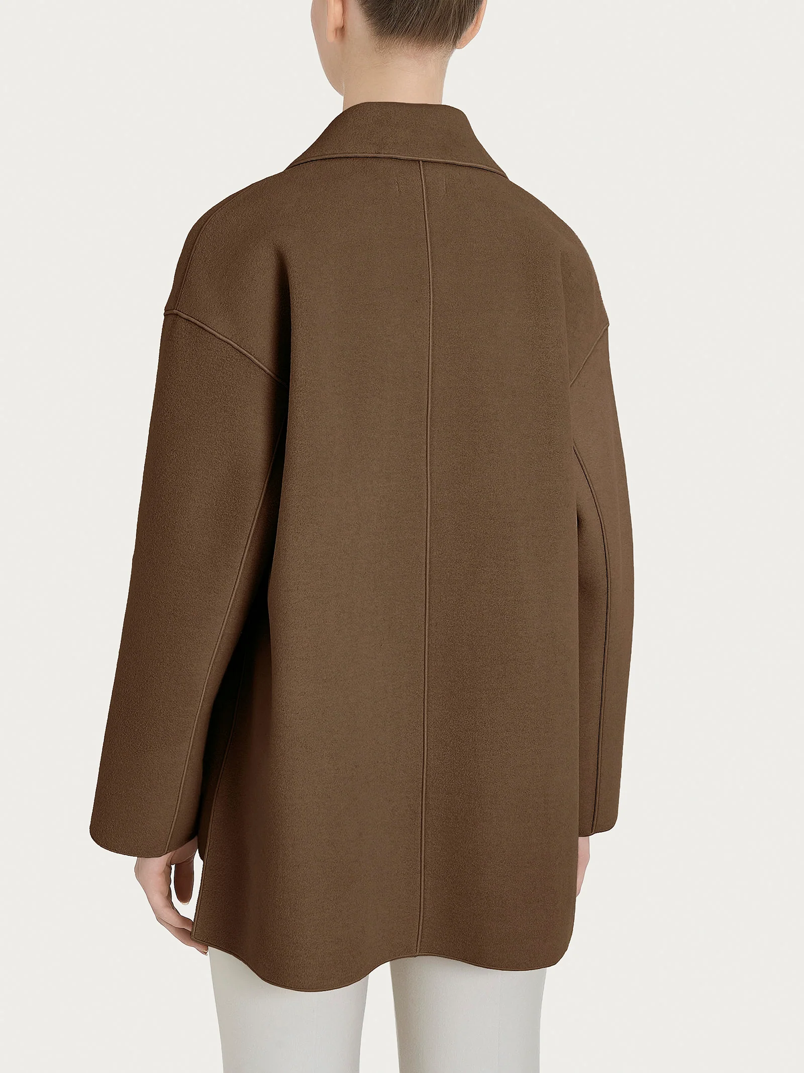 Cappotto caban in Vegan Wool - Rain Drum - Image 2