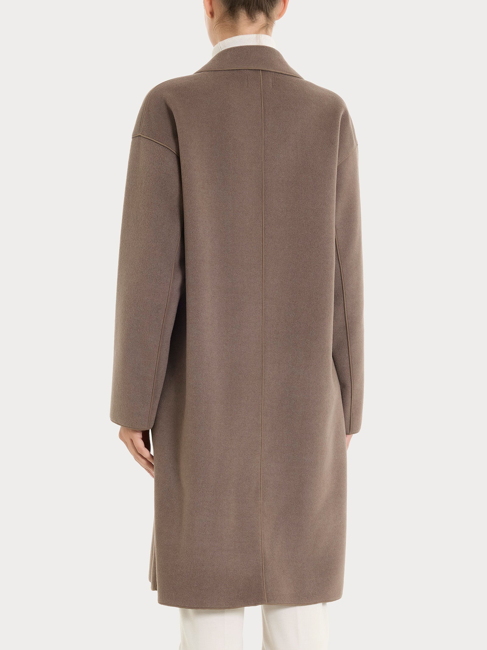 Cappotto con bottoni in Vegan Wool - Rain Drum - Image 2