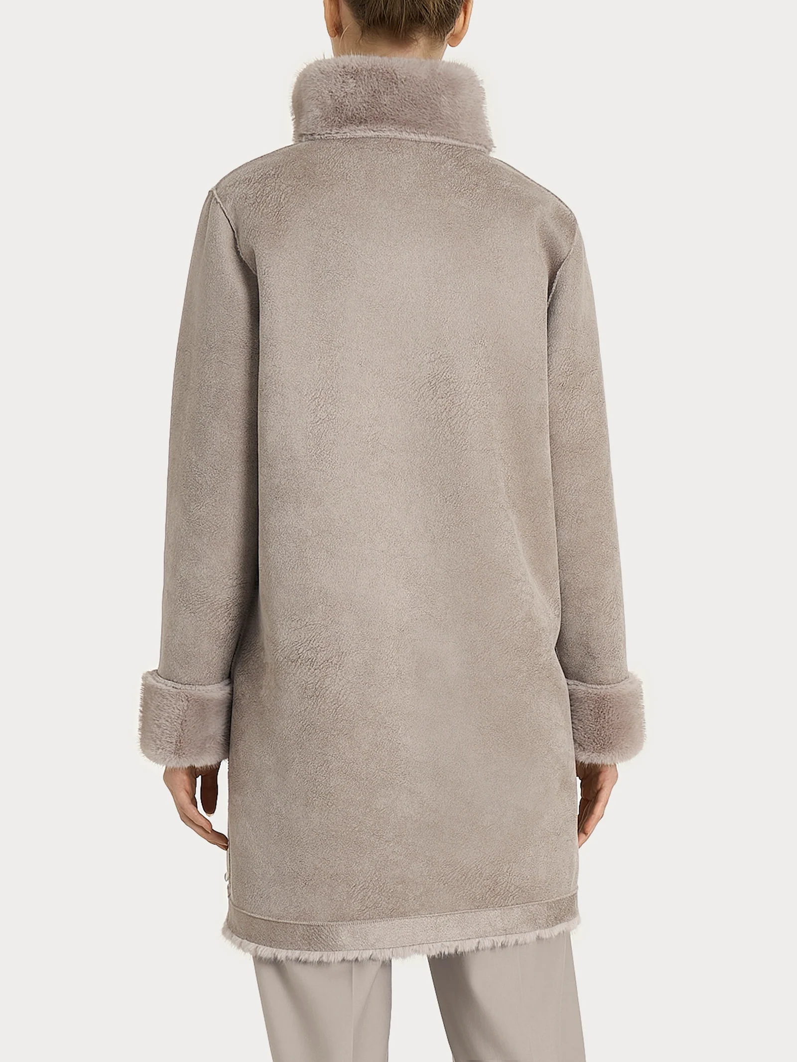 Cappotto double-face in Vegan Fur - String - Image 3