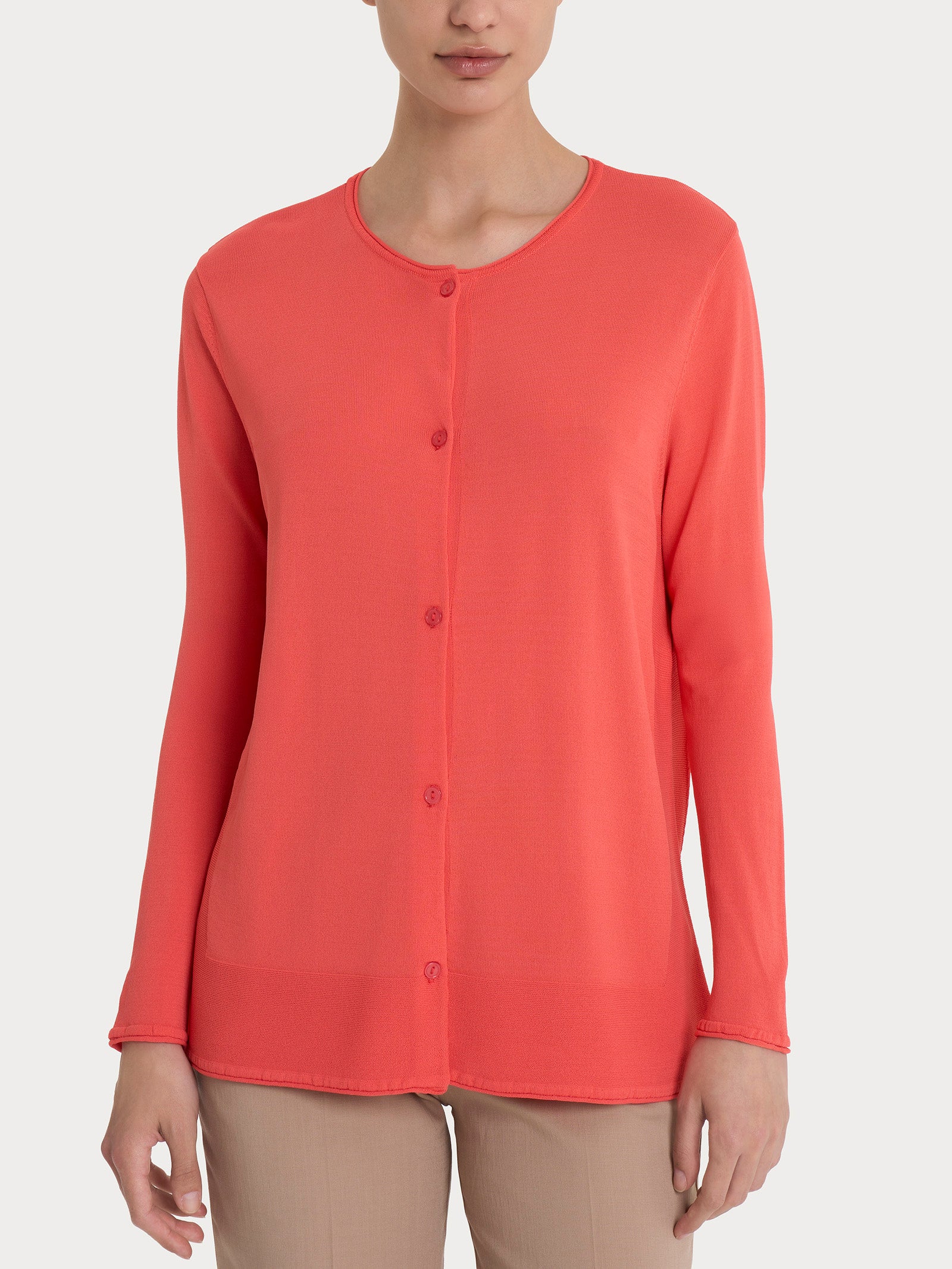 Cardigan aperto con bottoni in Crêpe  - Dubarry