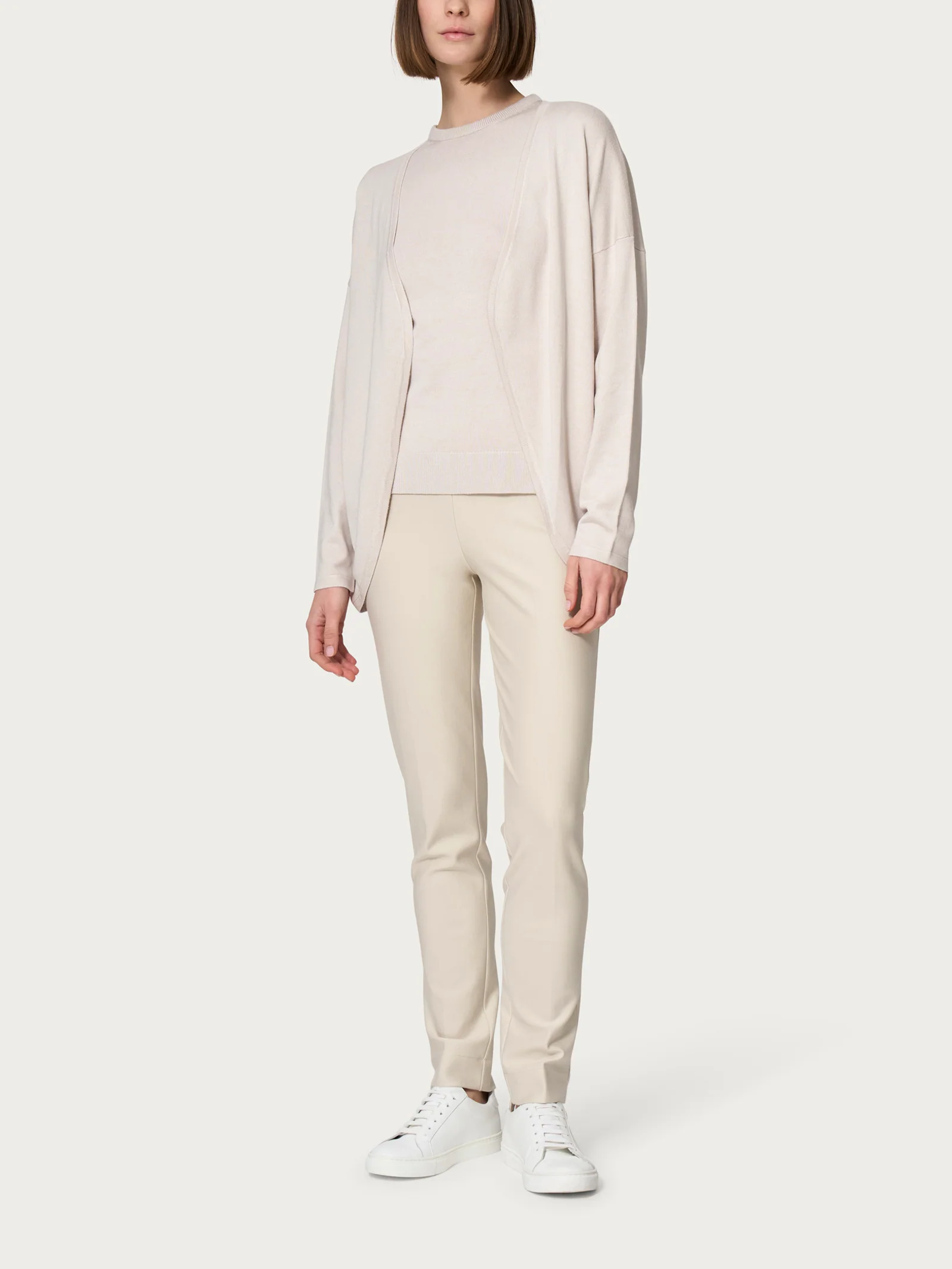 Cardigan aperto Four Seasons - Nero - Image 3
