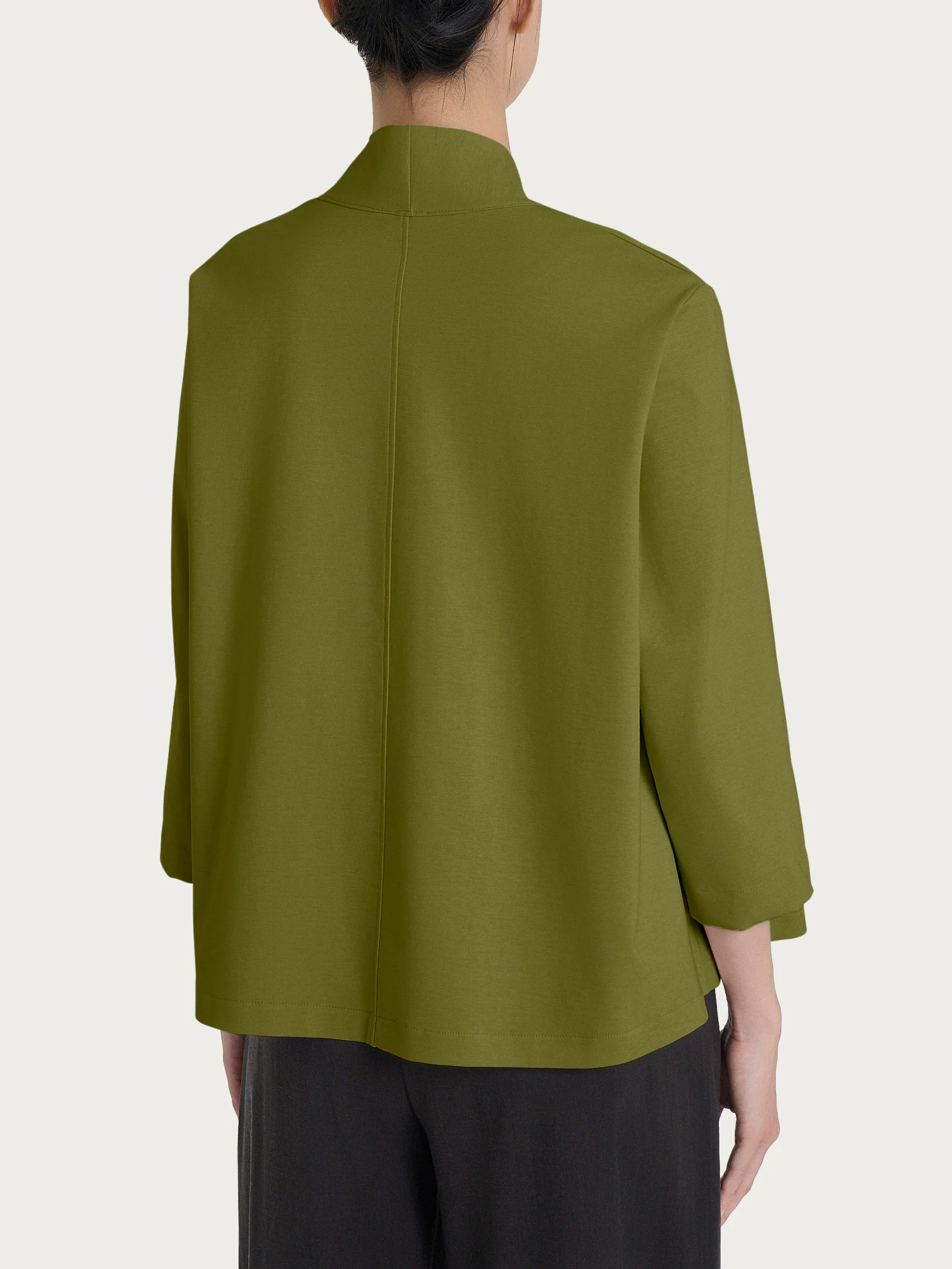 Cardigan aperto in Compact Light - Sphagnum - Image 2