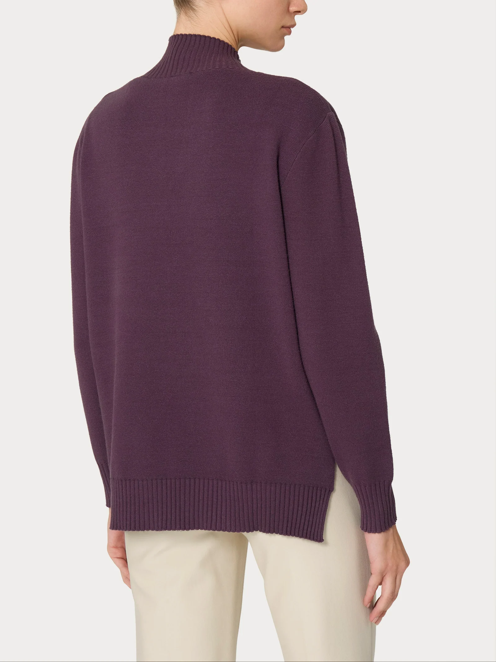 Cardigan aperto in Super Soft - Plum Perfect - Image 2