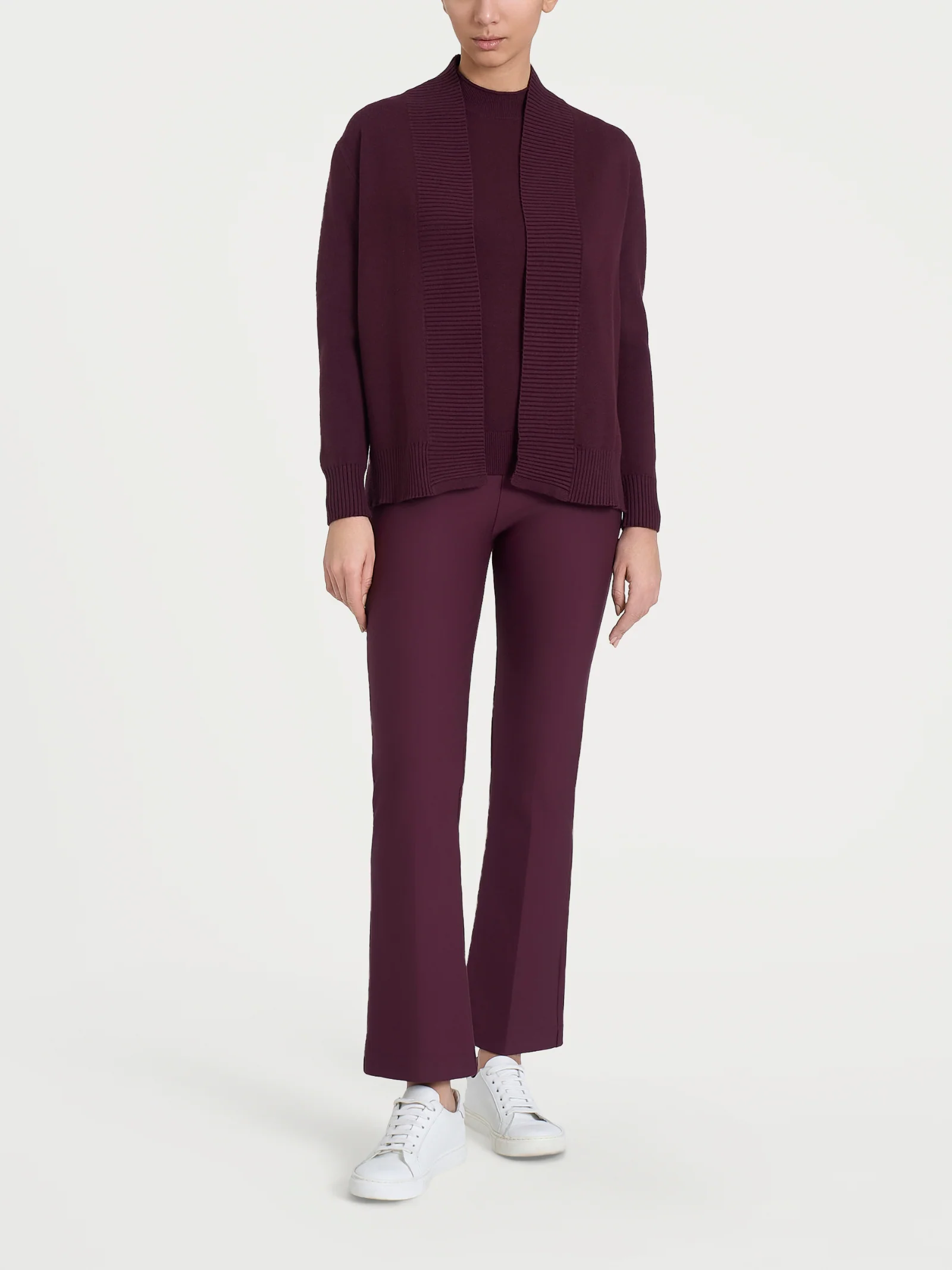 Cardigan aperto in Super Soft - Fig - Image 5