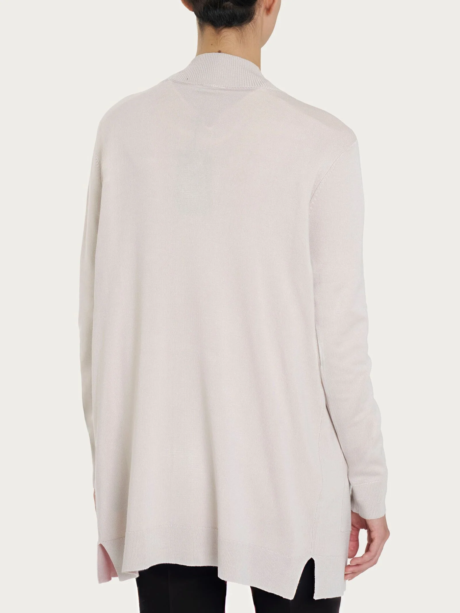 Cardigan con bottoni Four Seasons - Champignon - Image 2