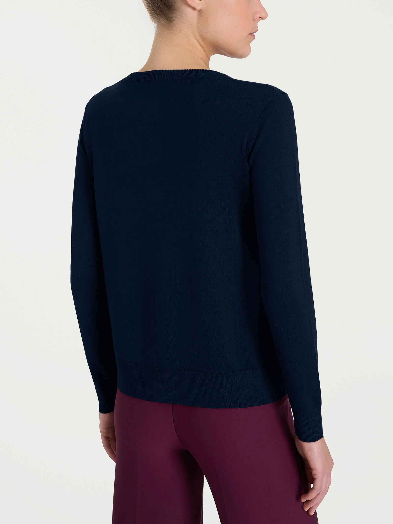 Cardigan con bottoni Four Seasons - Bleu - Image 2