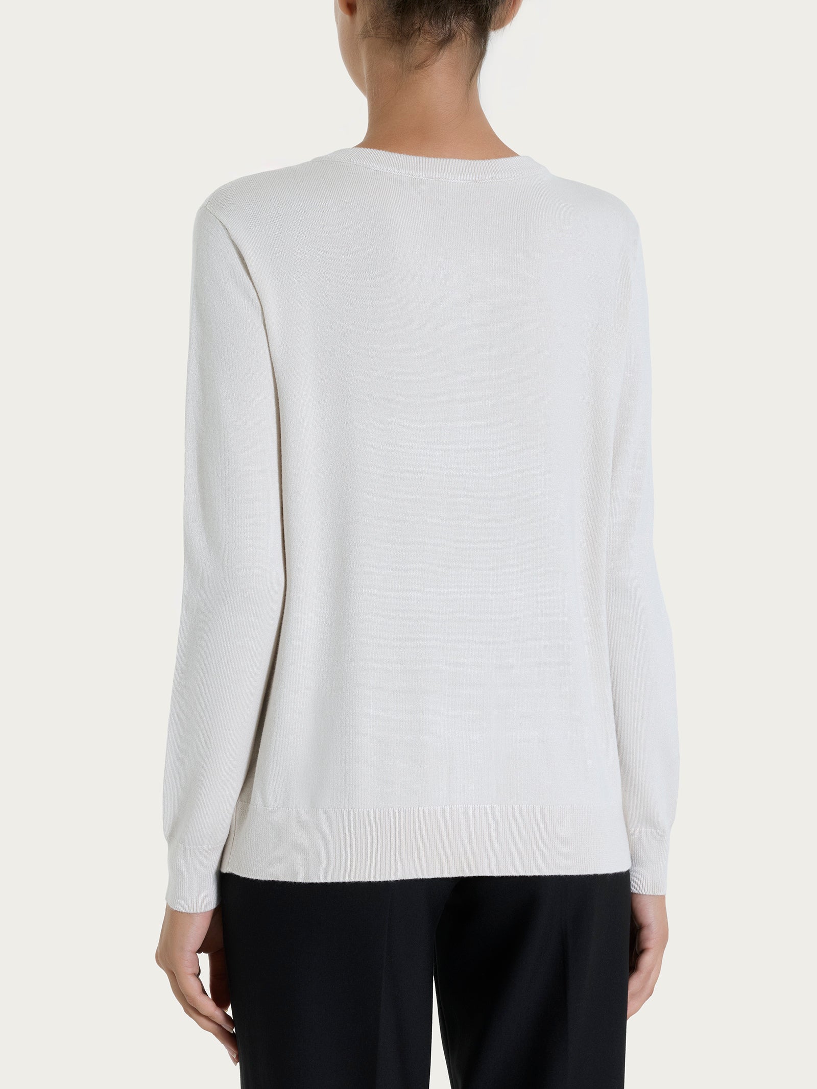 Cardigan con bottoni Four Seasons - Champignon - Image 2