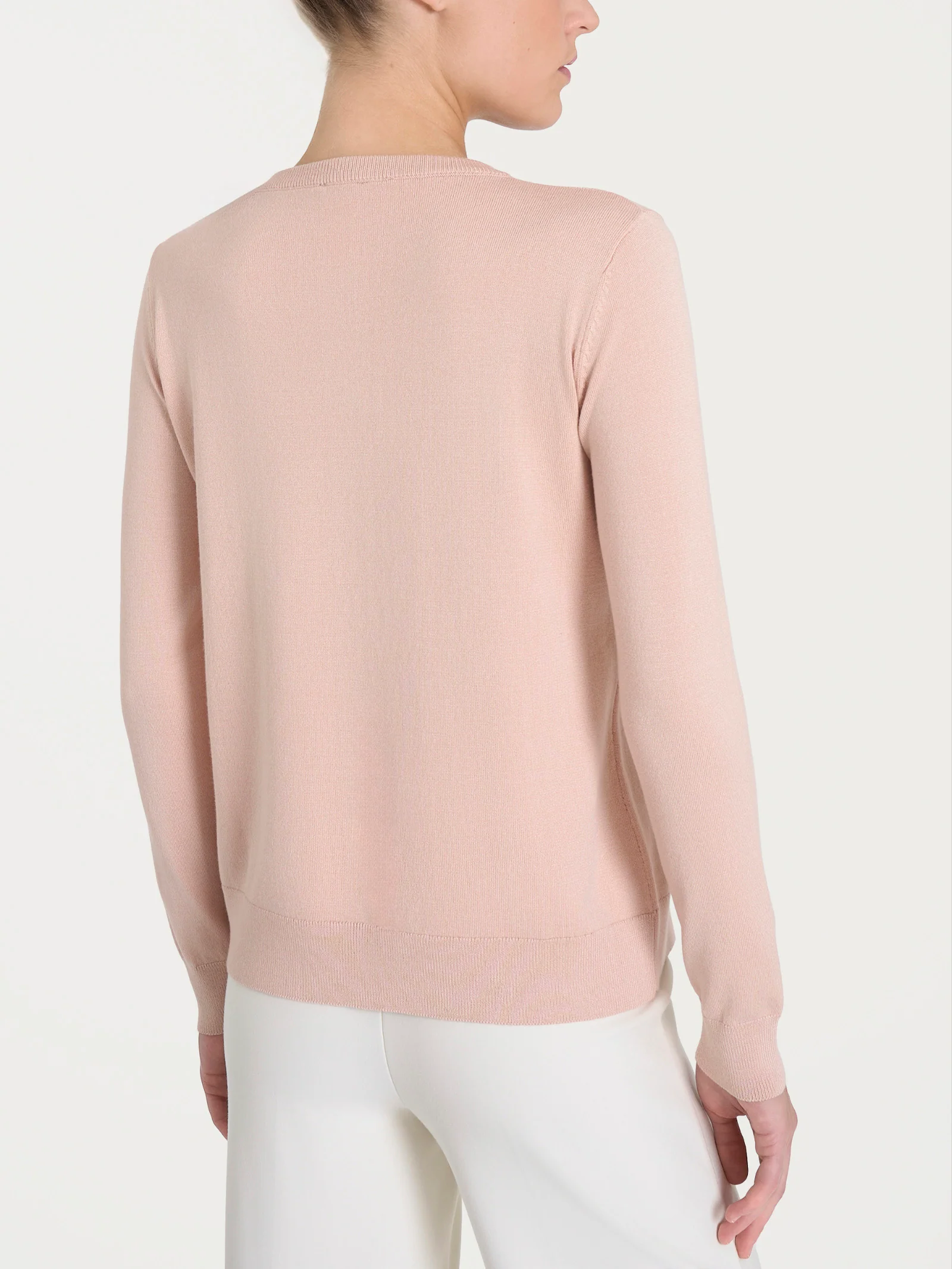 Cardigan con bottoni Four Seasons - Cameo Rose - Image 2