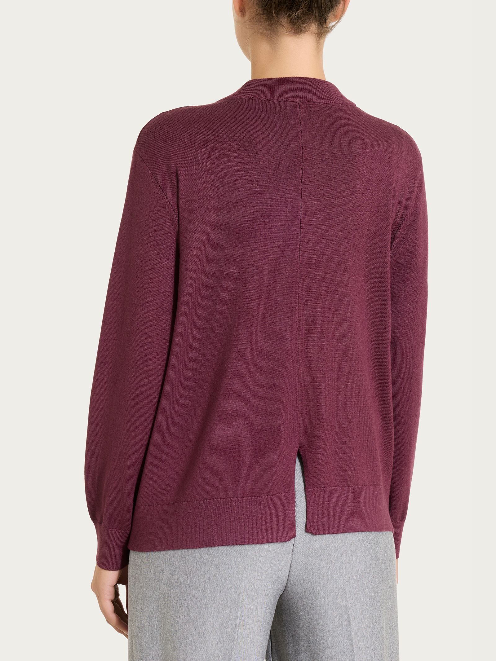 Cardigan corto Four Seasons - Fig - Image 2