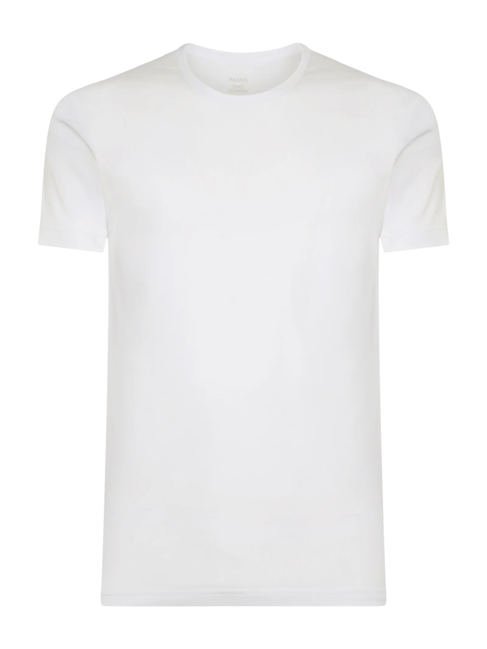 Comfort - Maglietta girocollo in cotone elasticizzato - Bianco