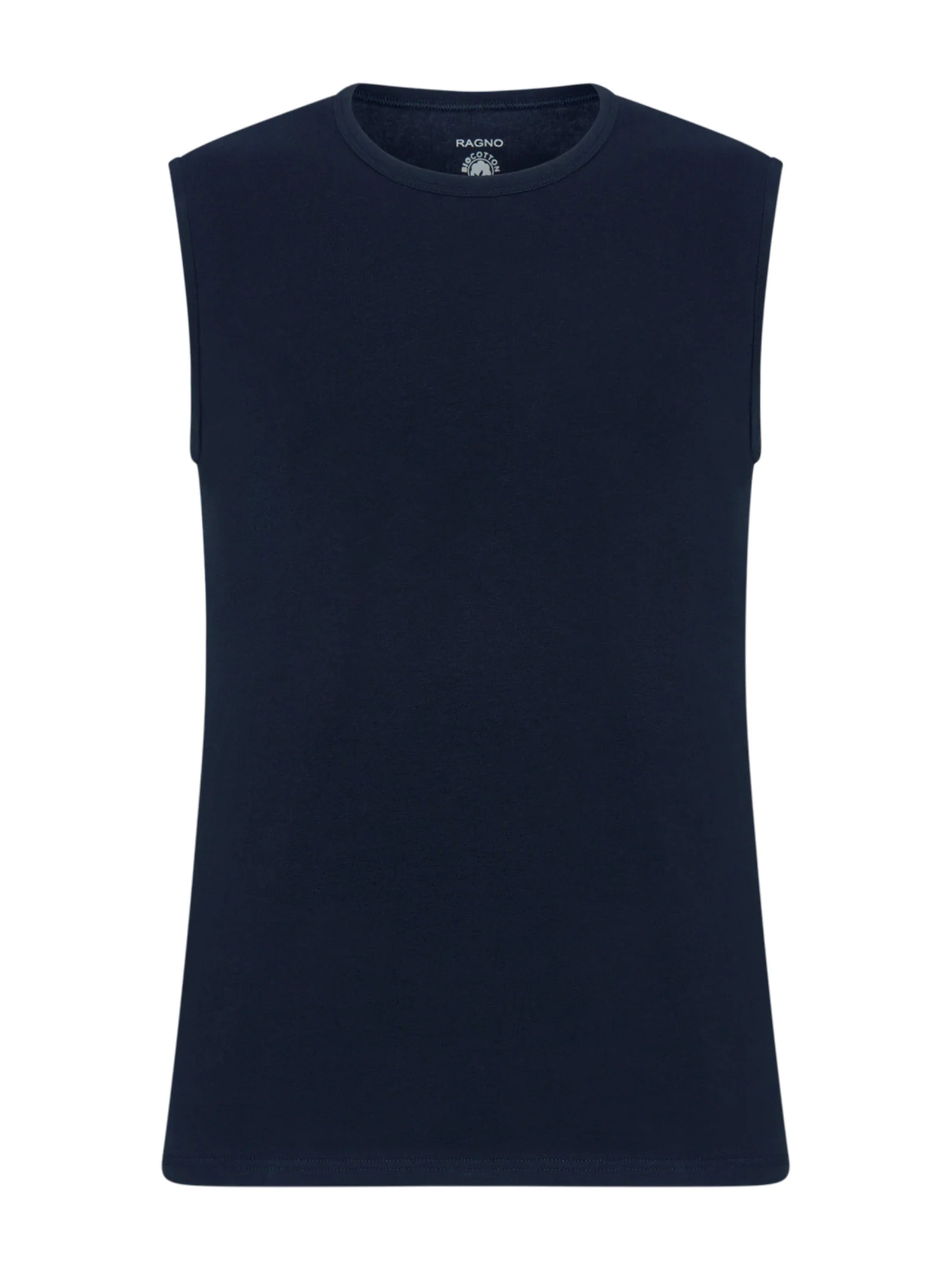 Comfort - Maglietta smanicata in cotone elasticizzato - Bleu