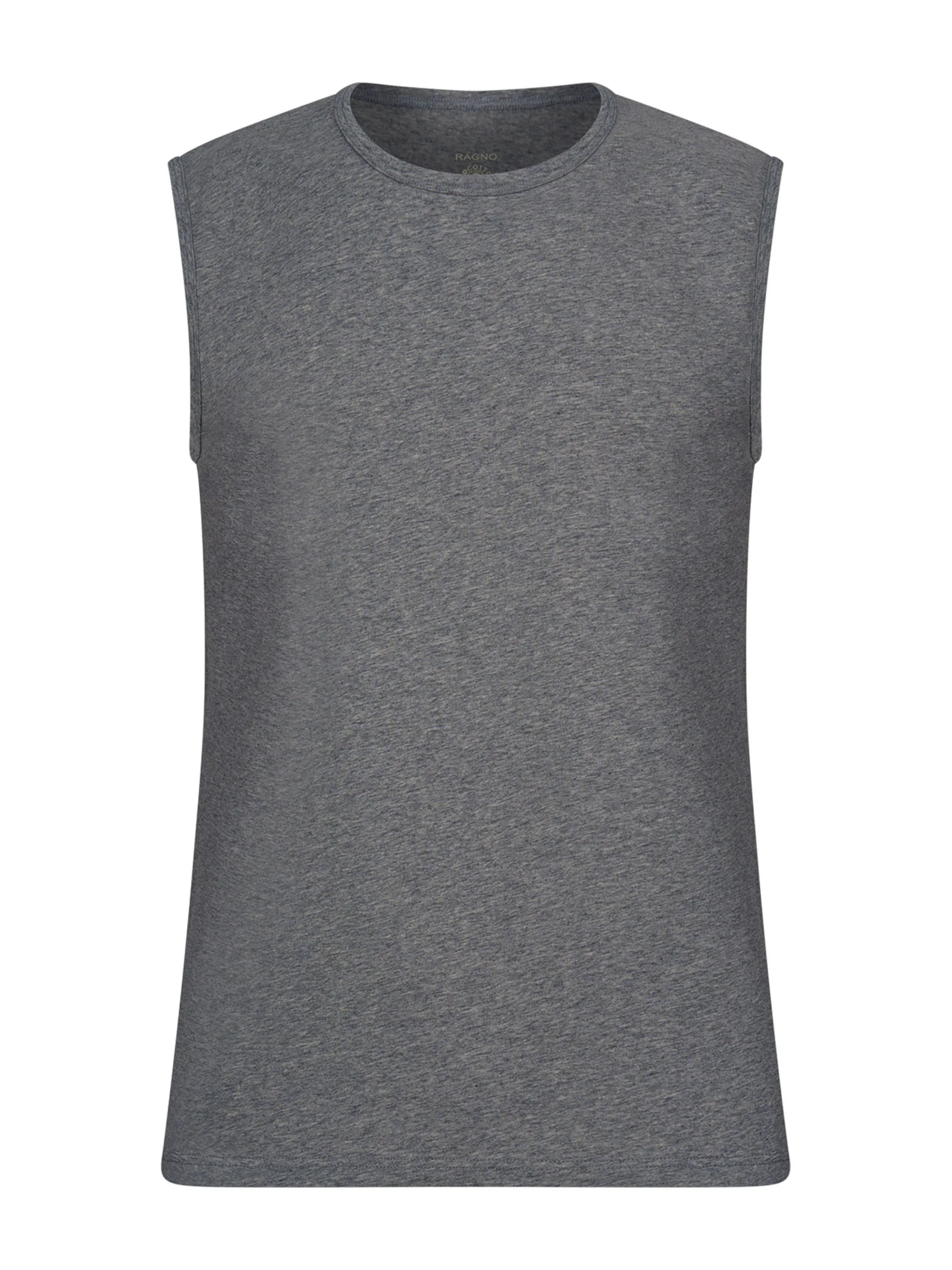 Comfort - Maglietta smanicata in cotone elasticizzato - Grigio Mel.