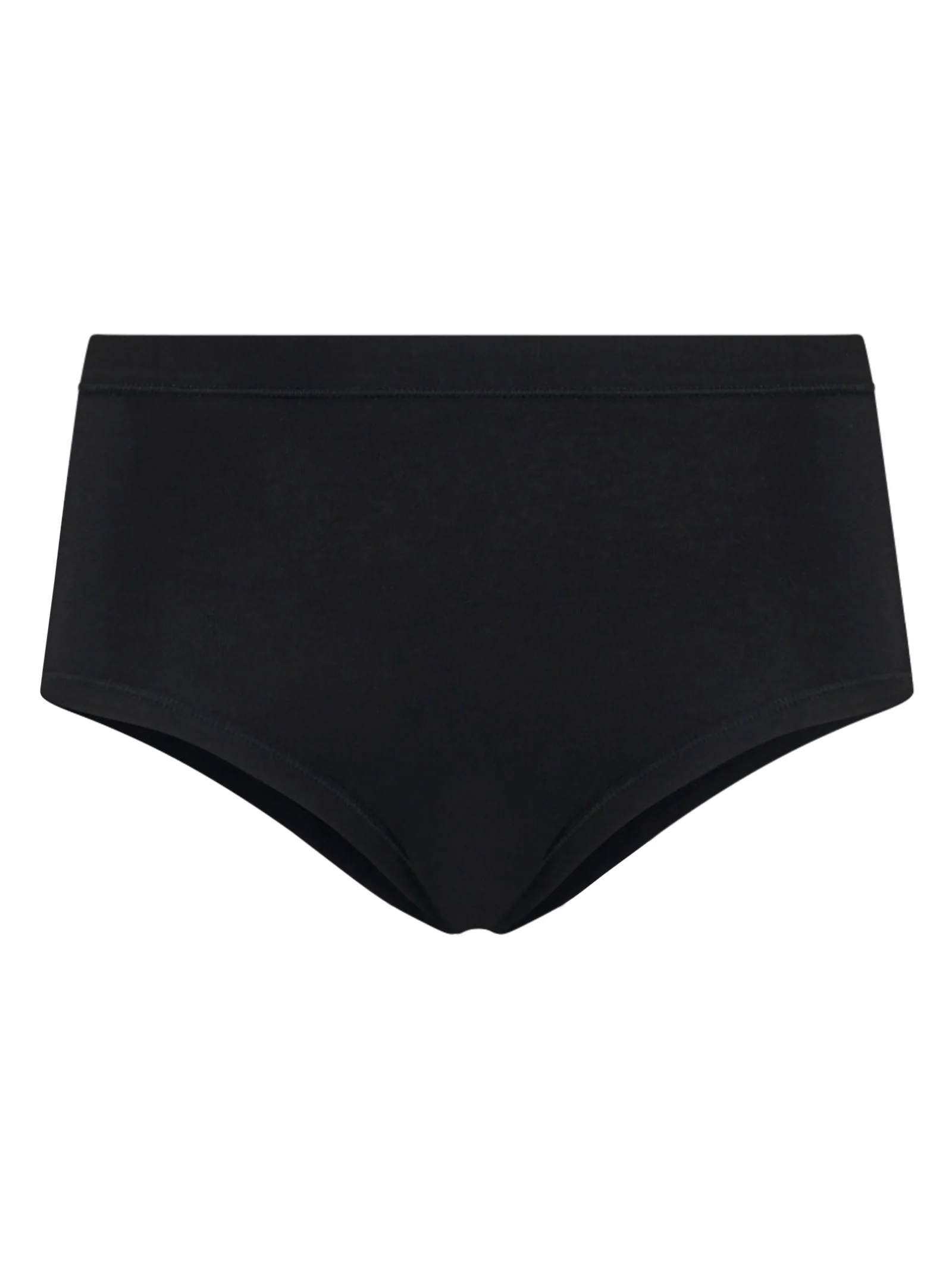 Comfort - Slip alto in cotone elasticizzato - Nero Bipack