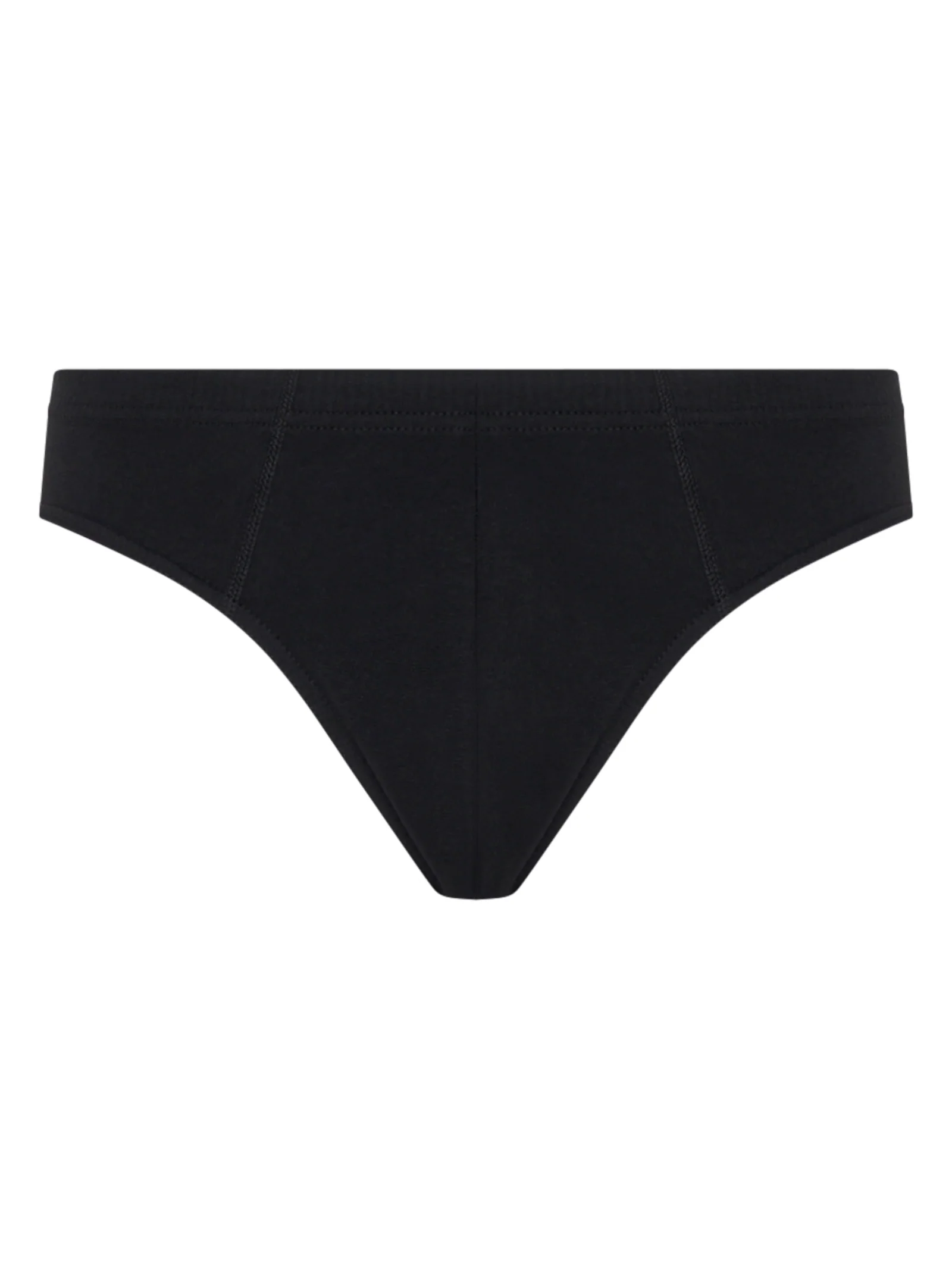 Compact - Slip midi in cotone elasticizzato - Nero Tripack