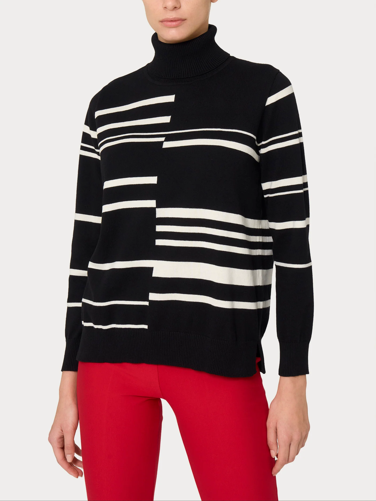 Dolcevita a righe sfasate Four Seasons - Fant.Nero
