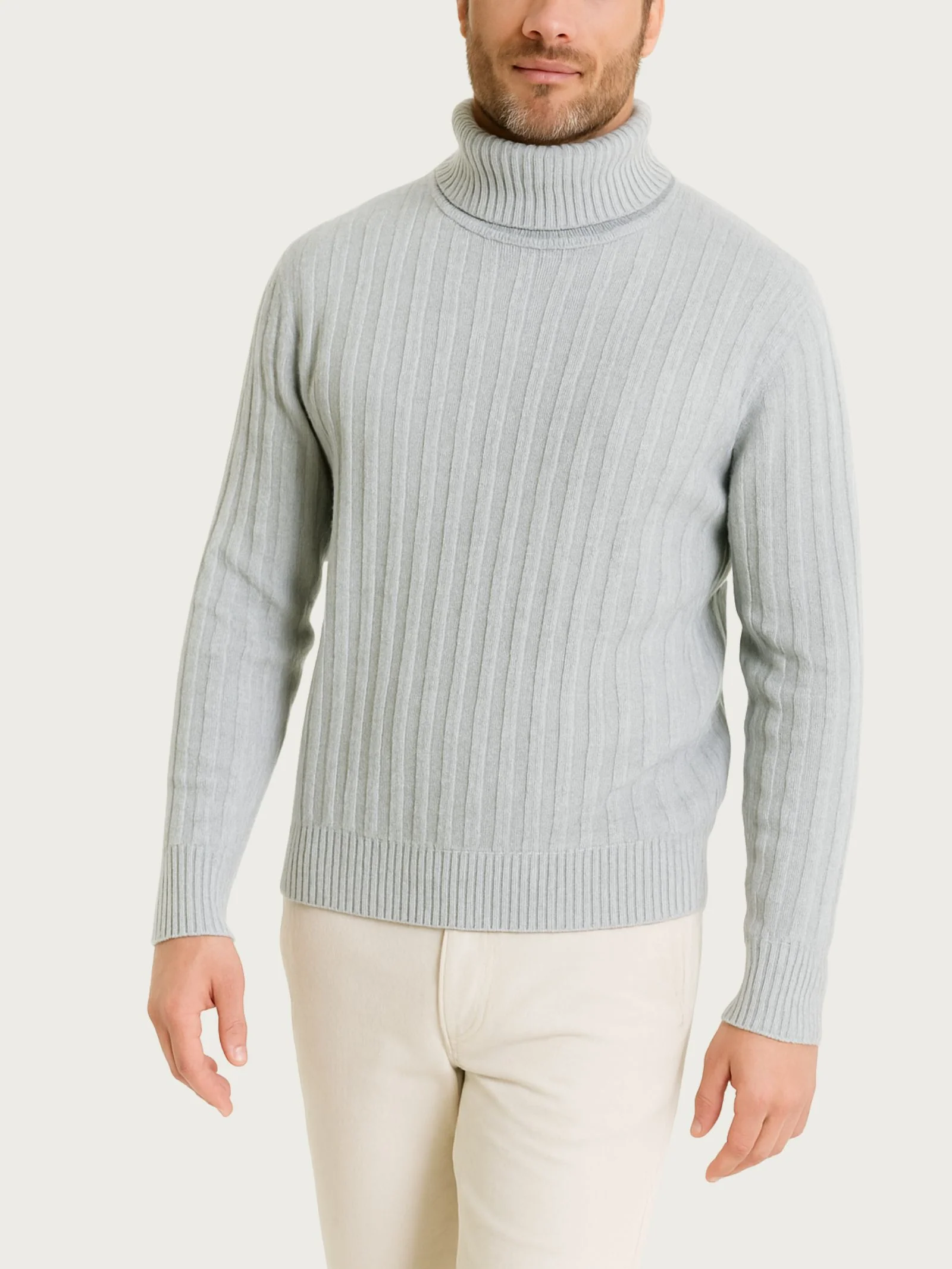 Dolcevita con costa piatta in Natural Soft  - Ghiaia Mel.