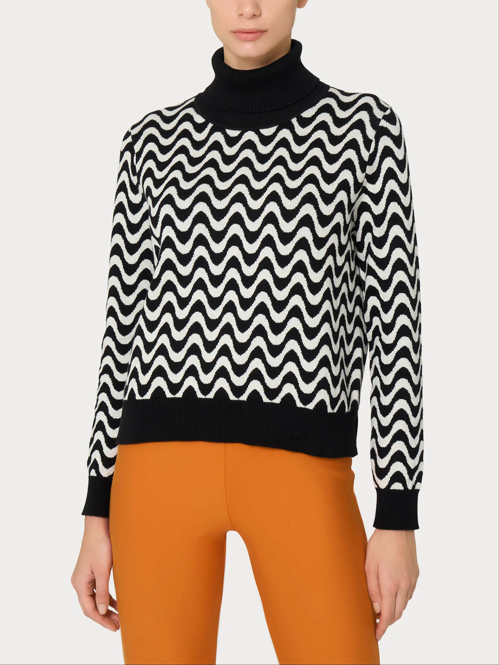 Dolcevita corto in filato Winter Cotton - Fant.Nero