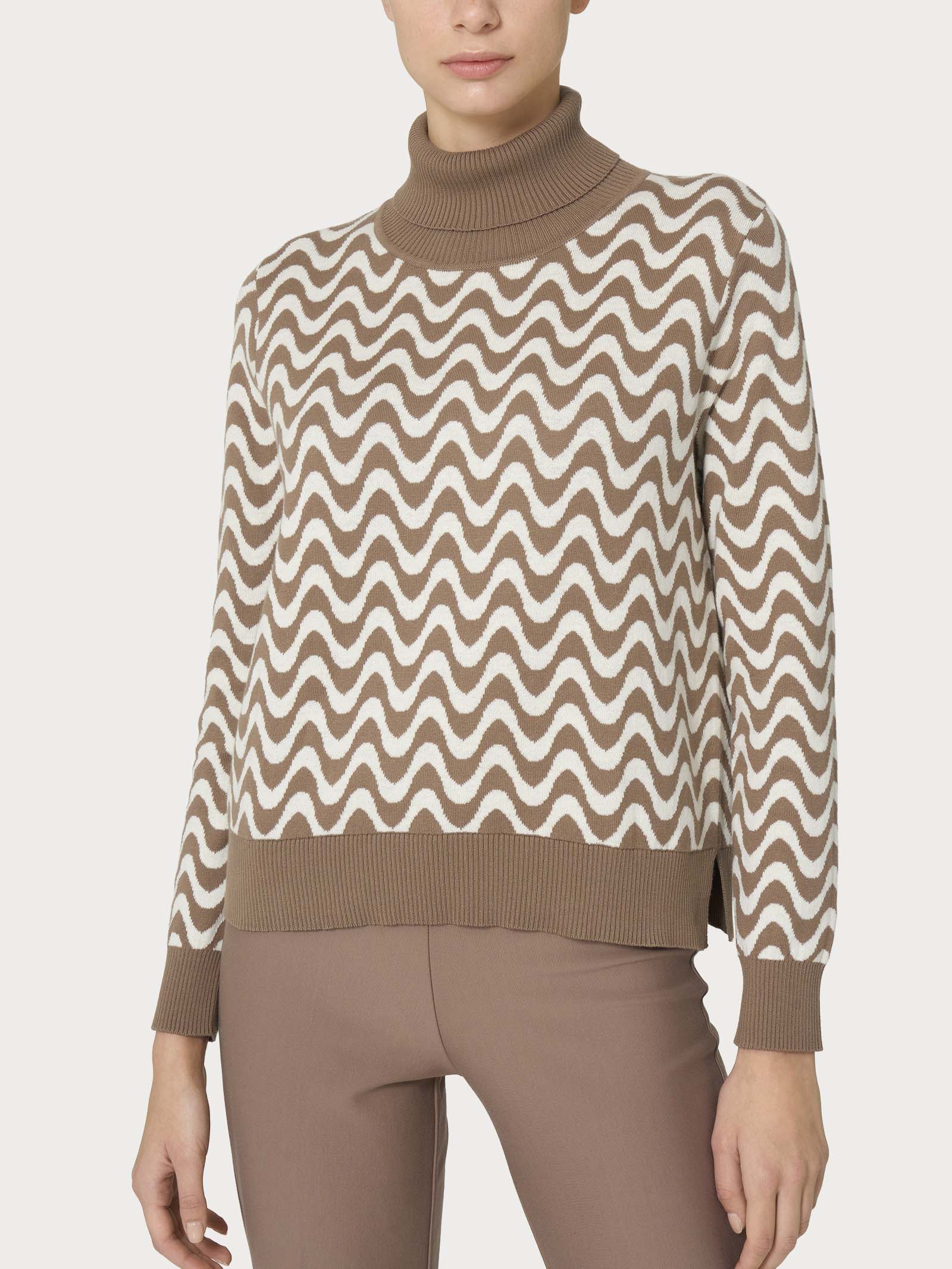 Dolcevita corto in filato Winter Cotton - FANT.PINE BARK
