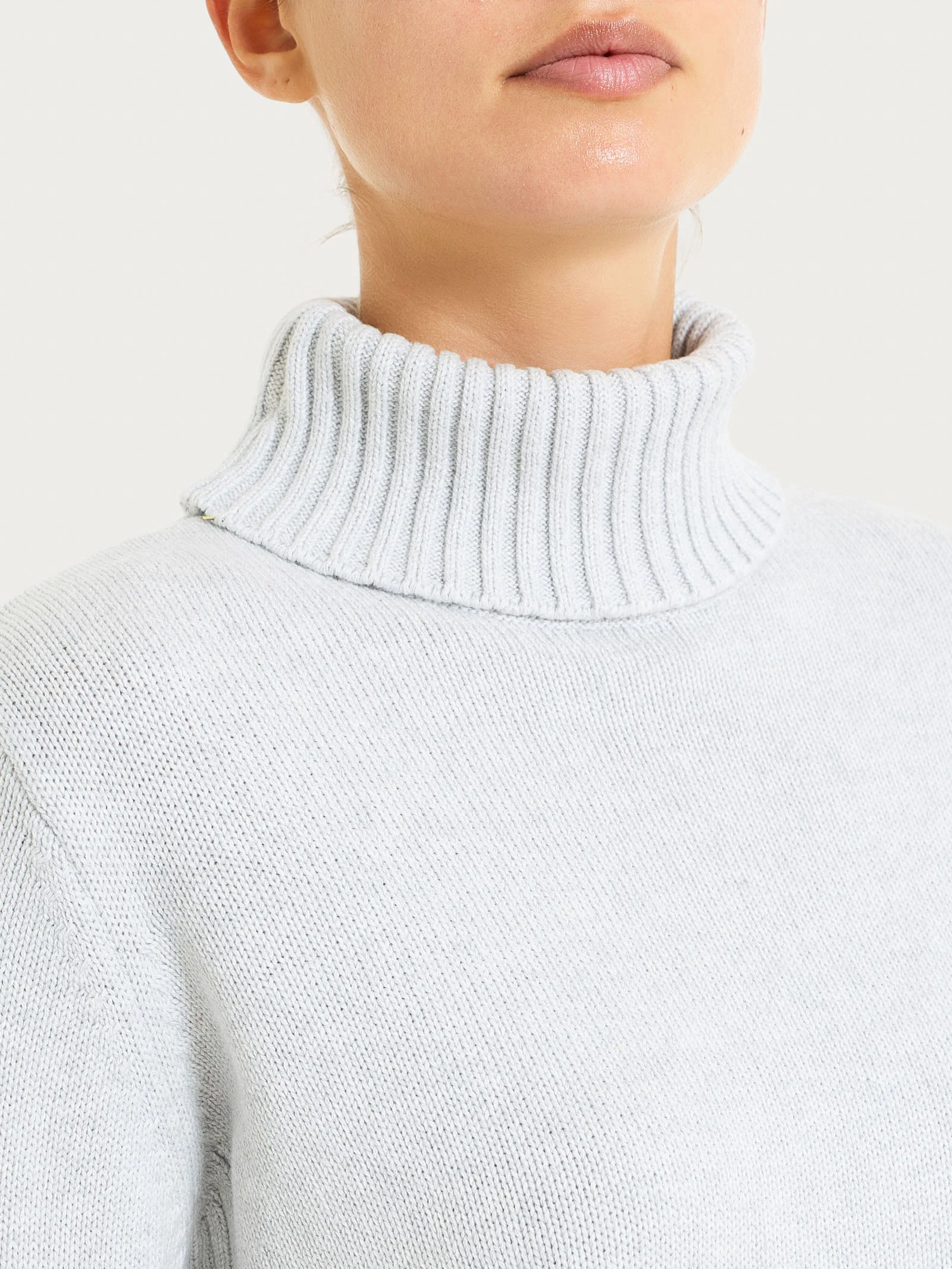 Dolcevita in filato Winter Cotton - Dawn Blue Mel. - Image 4