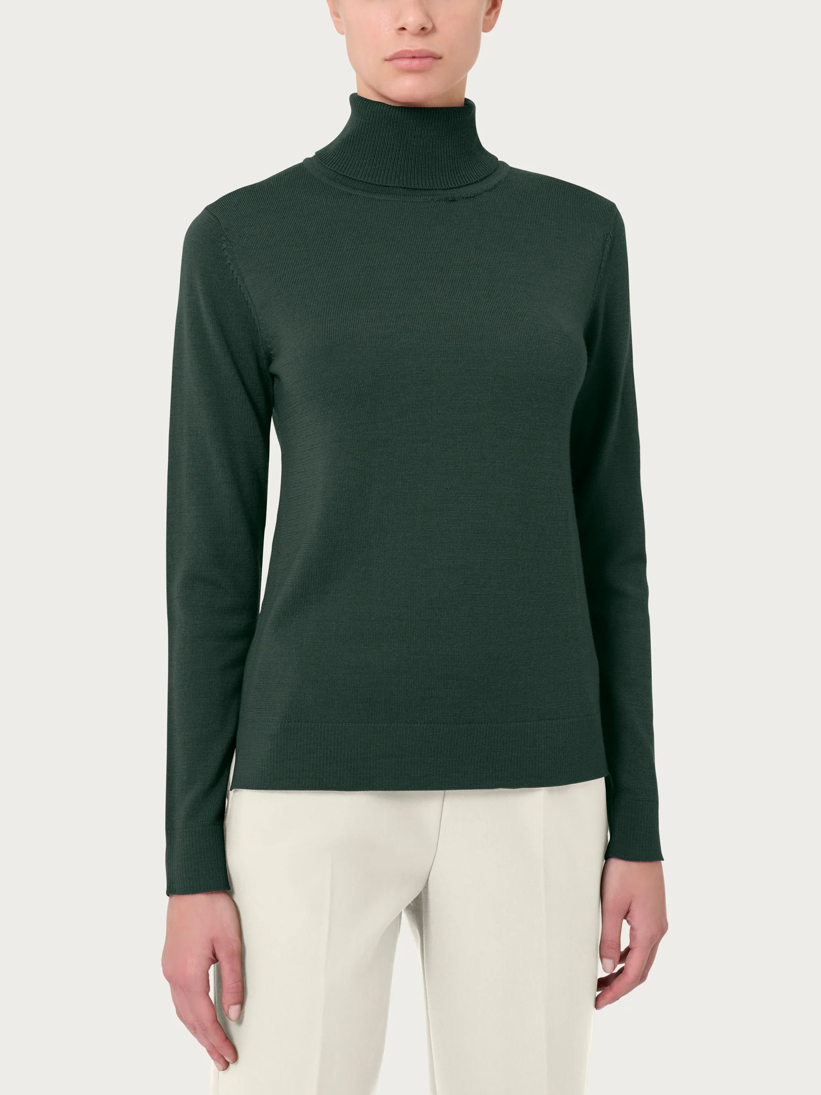 Dolcevita in Merino Soft - Kombu Green